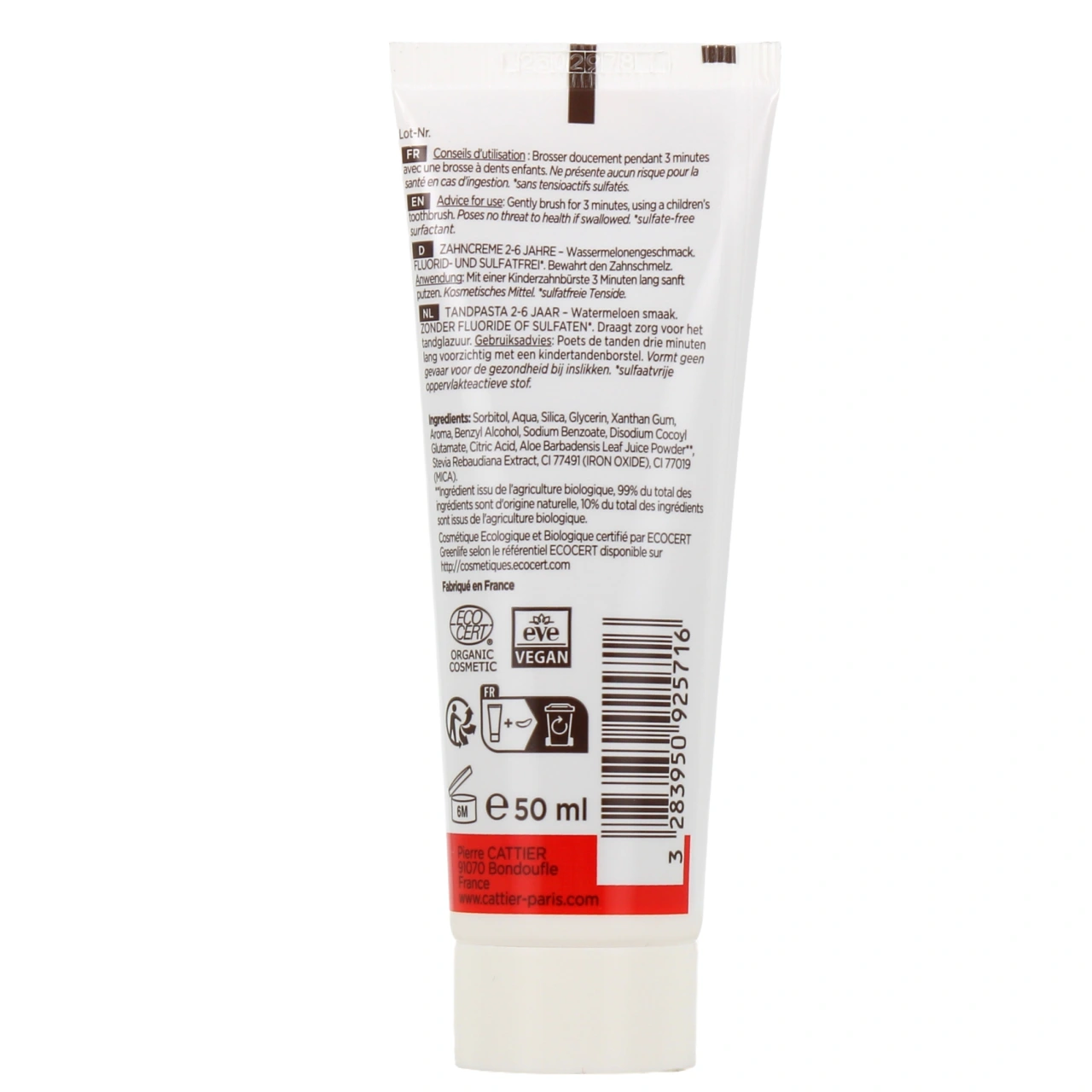 Cattier Dentifrice Bio 2-6 ans - Vue 4