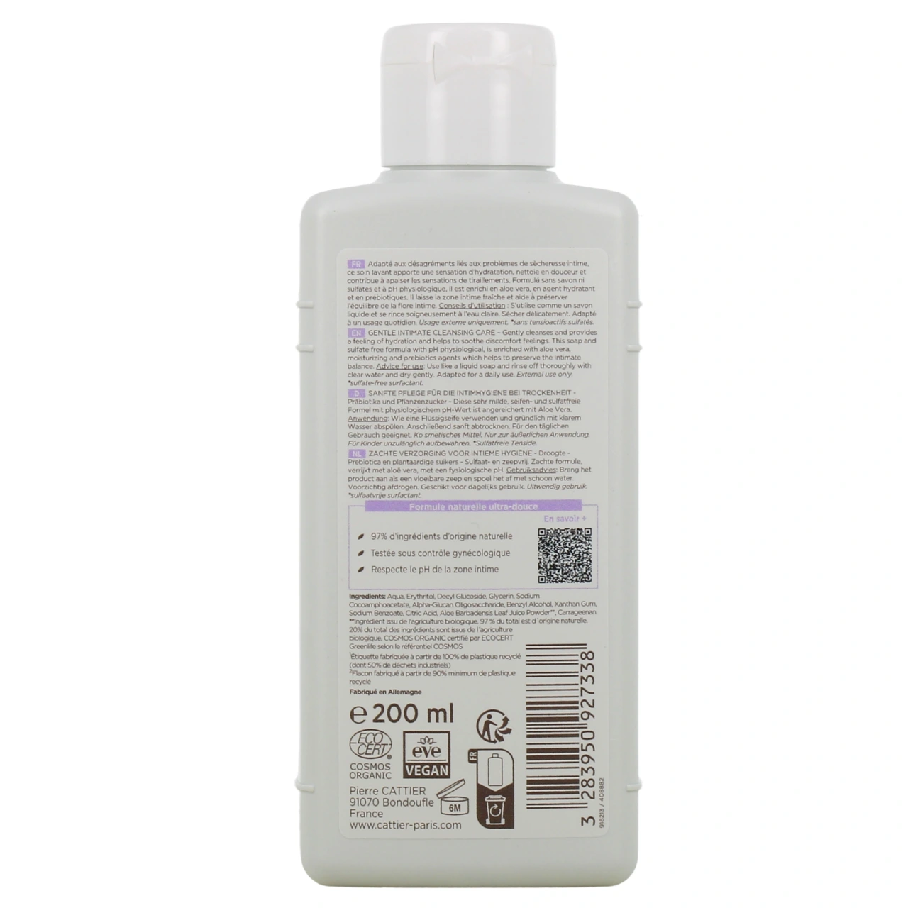 Cattier Gynea Soin Douceur Toilette Intime Sécheresse Bio - Vue 3