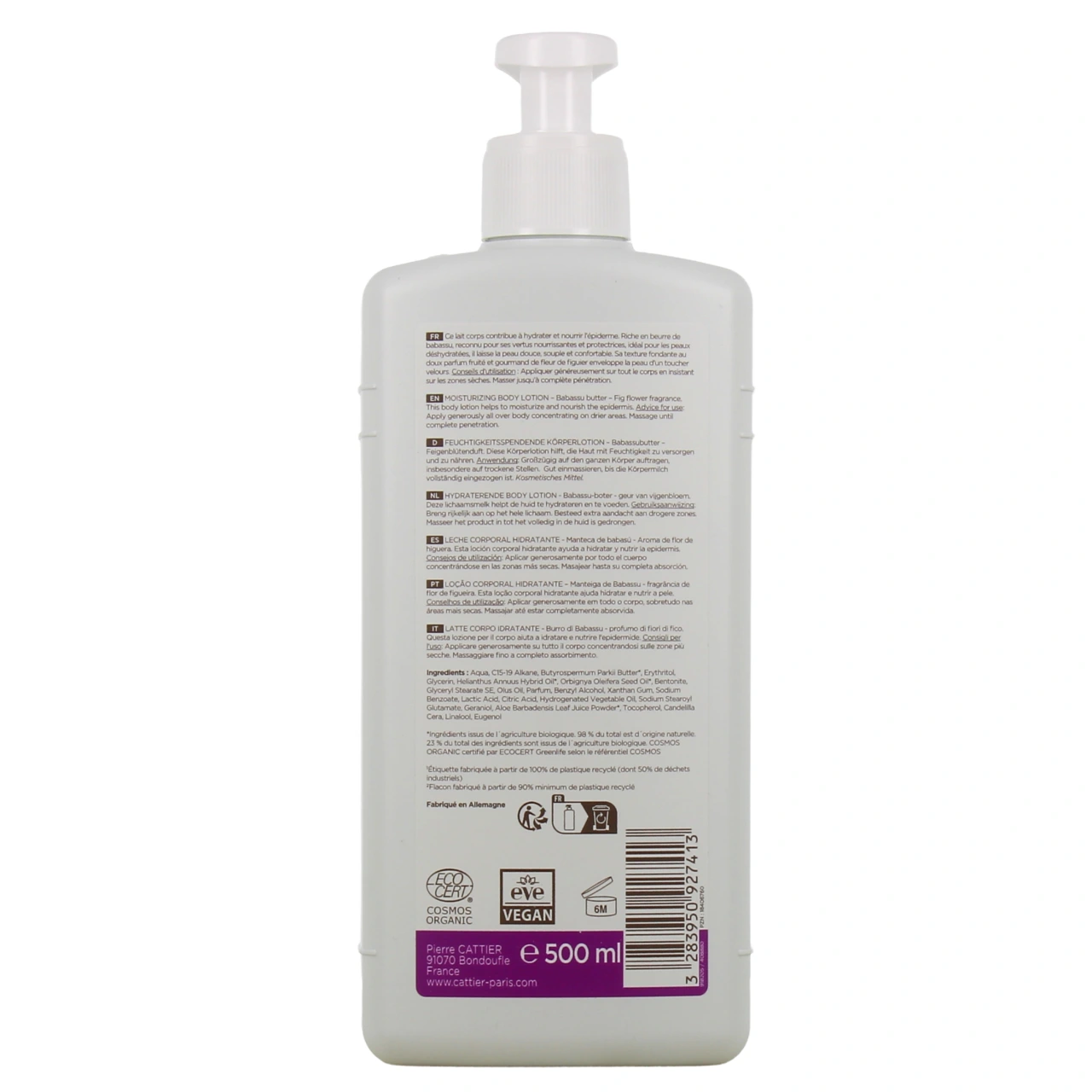 Cattier Lait Corps Hydratant Bio - Vue 3