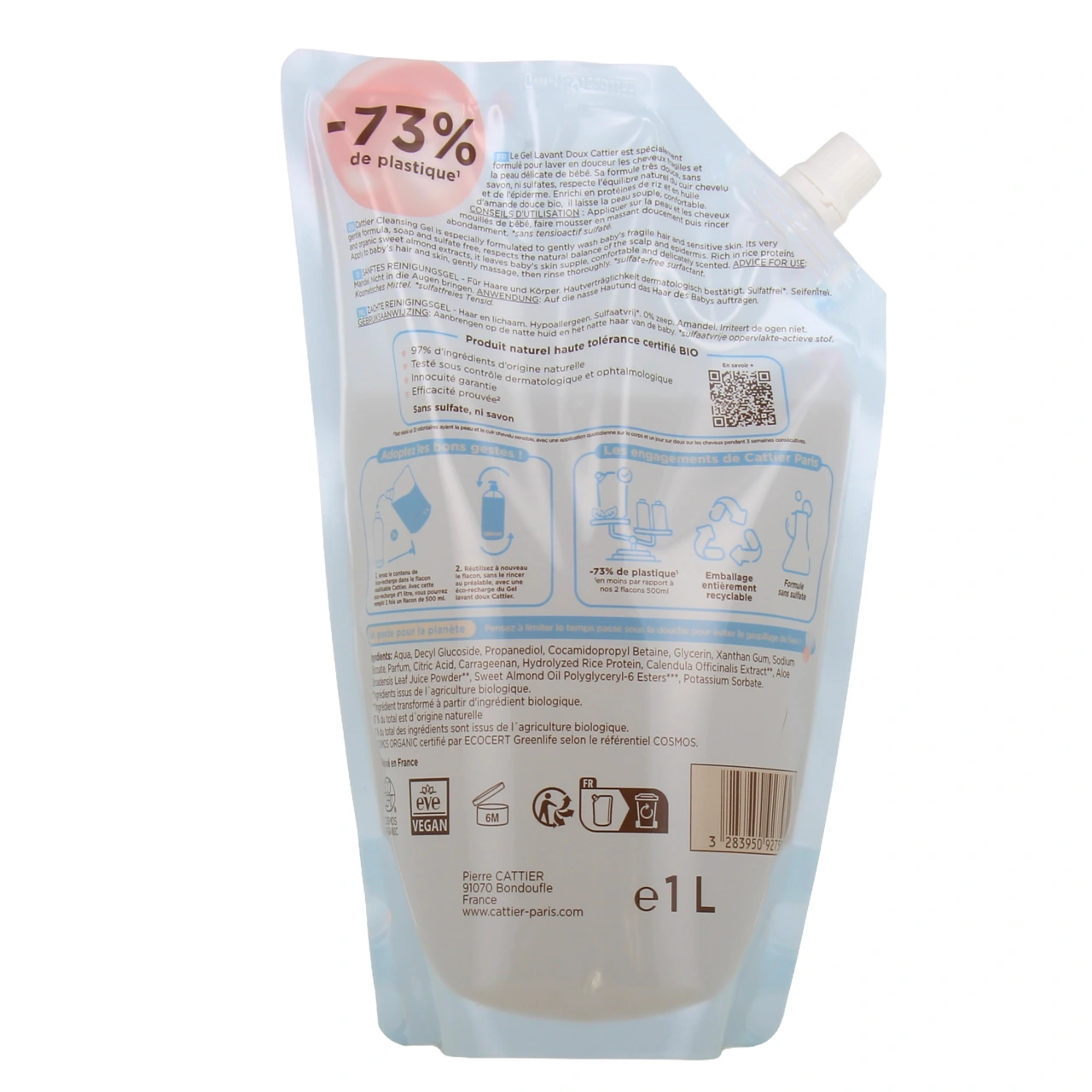Cattier Bébé Gel Lavant Doux Bio - Vue 6