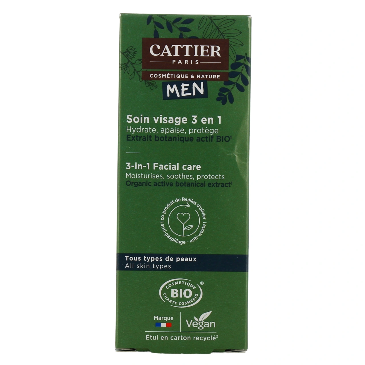 Cattier Men Soin Visage 3 en 1 - Vue 2