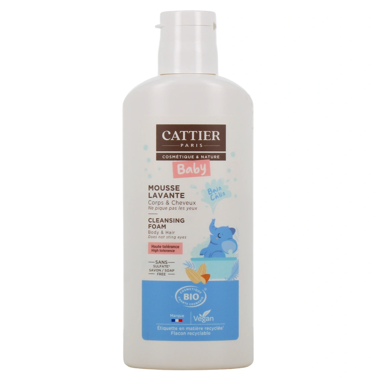 Cattier Bébé Mousse Lavante Bio Cheveux et Corps - Vue 2