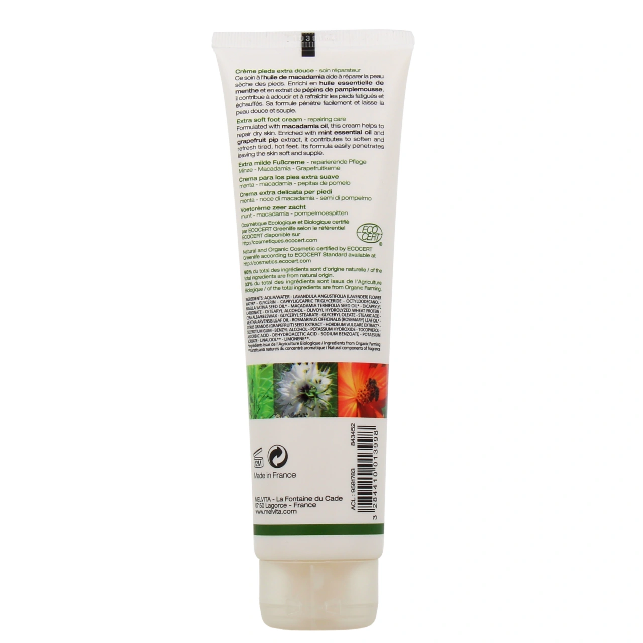 Melvita Crème Pieds Extra Douce - Vue 3