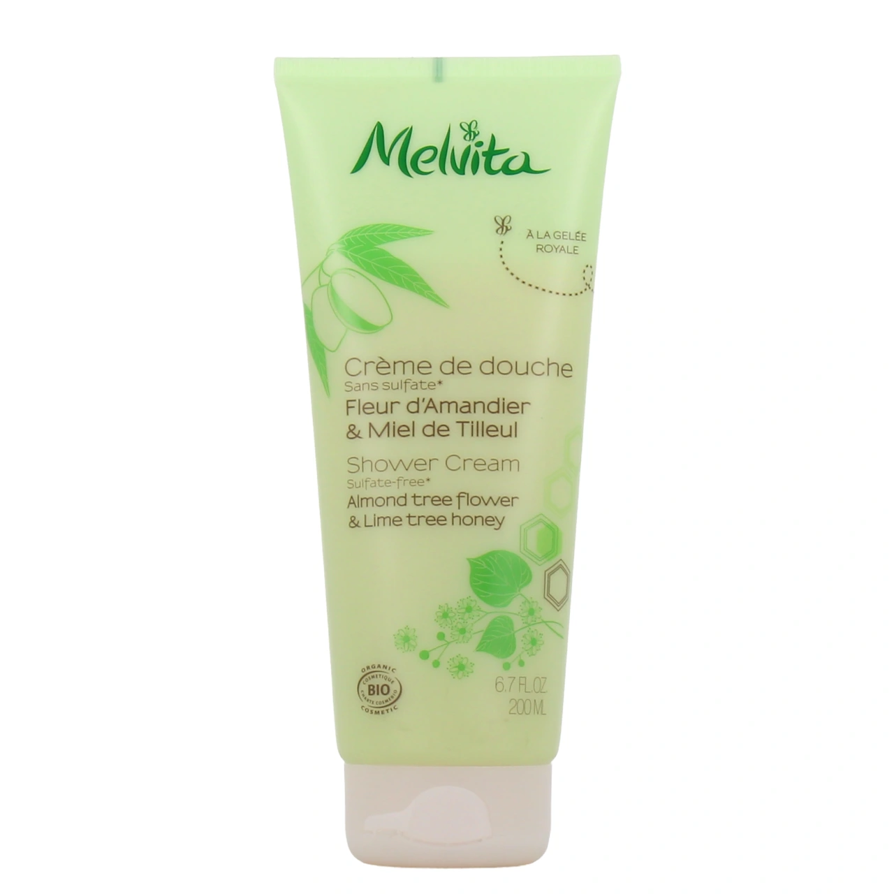 Melvita Fleurs d'amandier et miel de tilleul Crème de douche - Vue 2