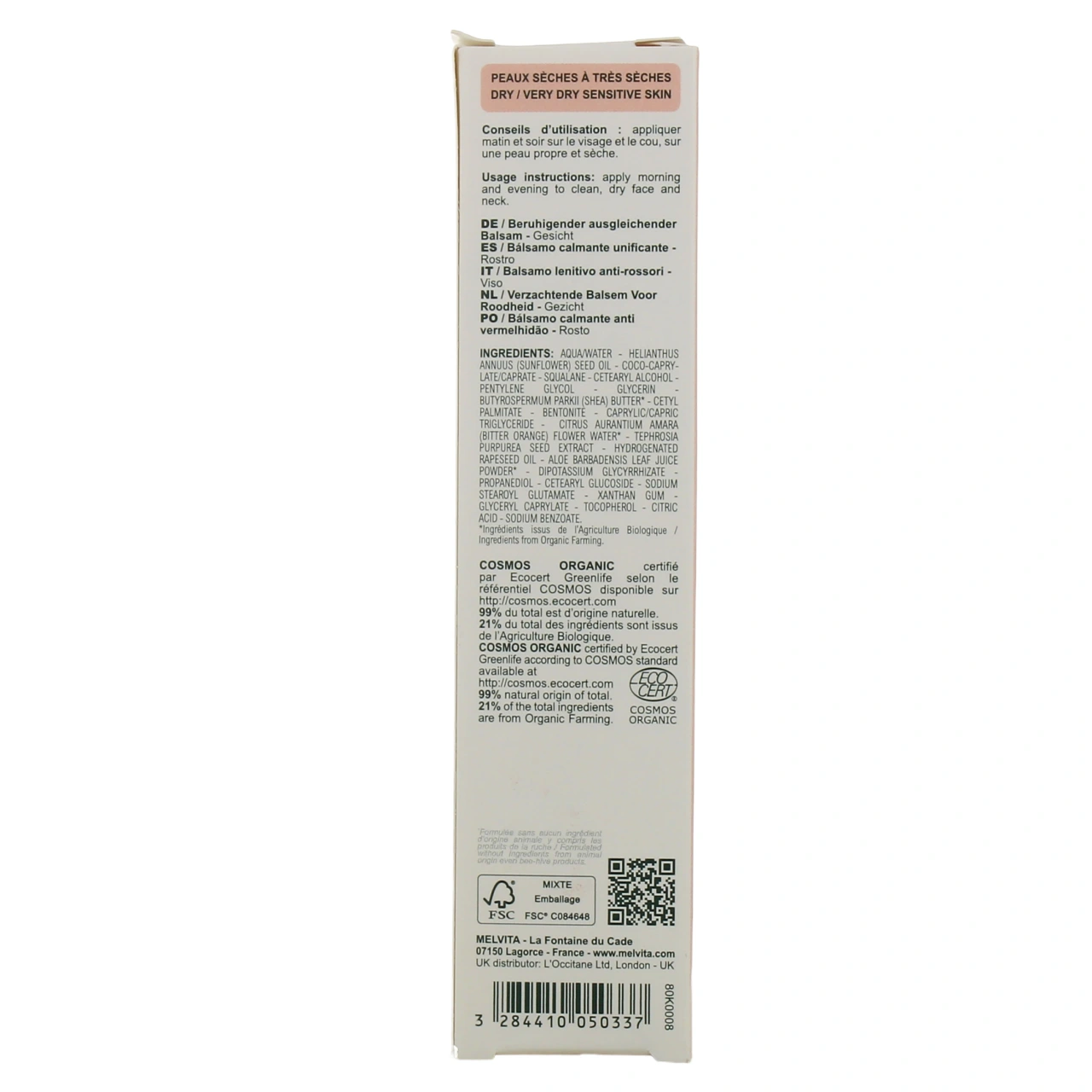 Melvita NectarCalm Baume Apaisant Rougeurs - Vue 3