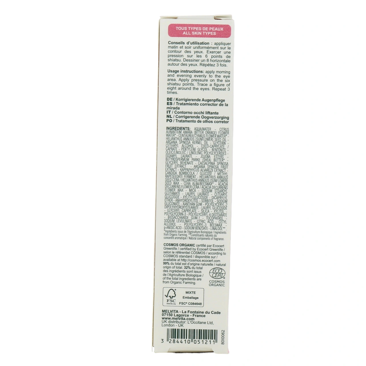 Melvita Argan Bio-Active Soin Yeux Correcteur - Vue 3