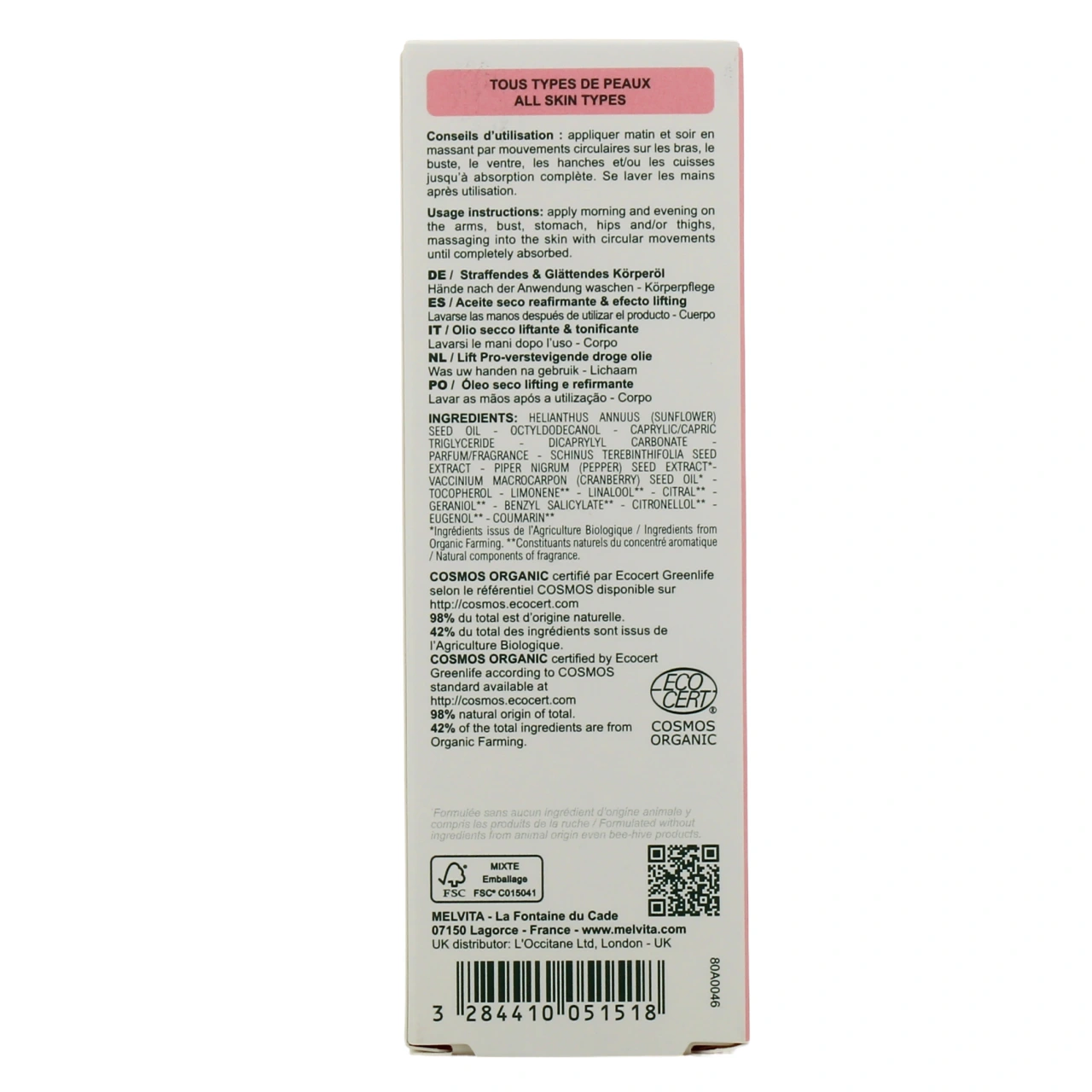 Melvita L'Or Rose Huile Fermeté Suractivée - Vue 3