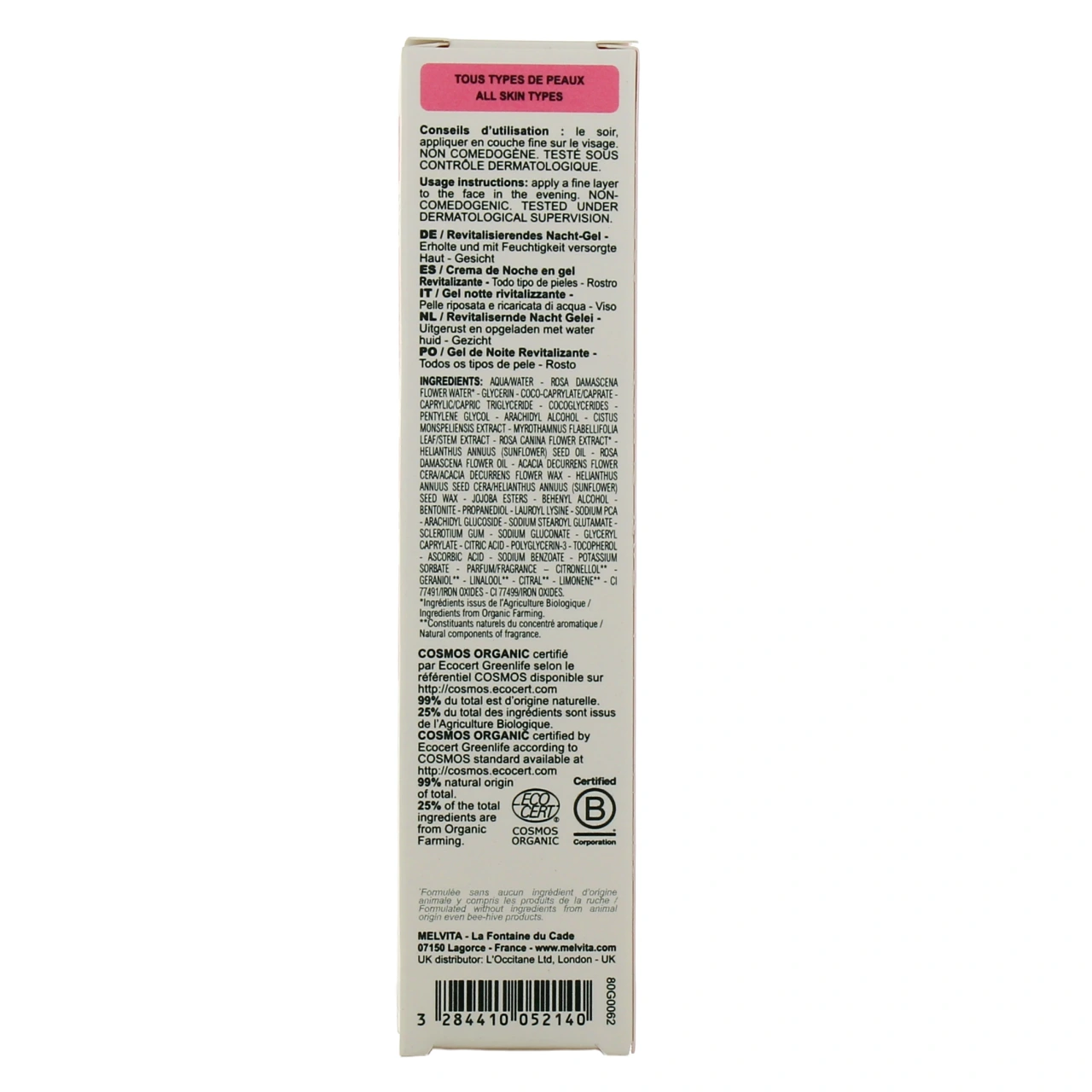 Melvita Source de Roses Gelée Nuit Revitalisante - Vue 3