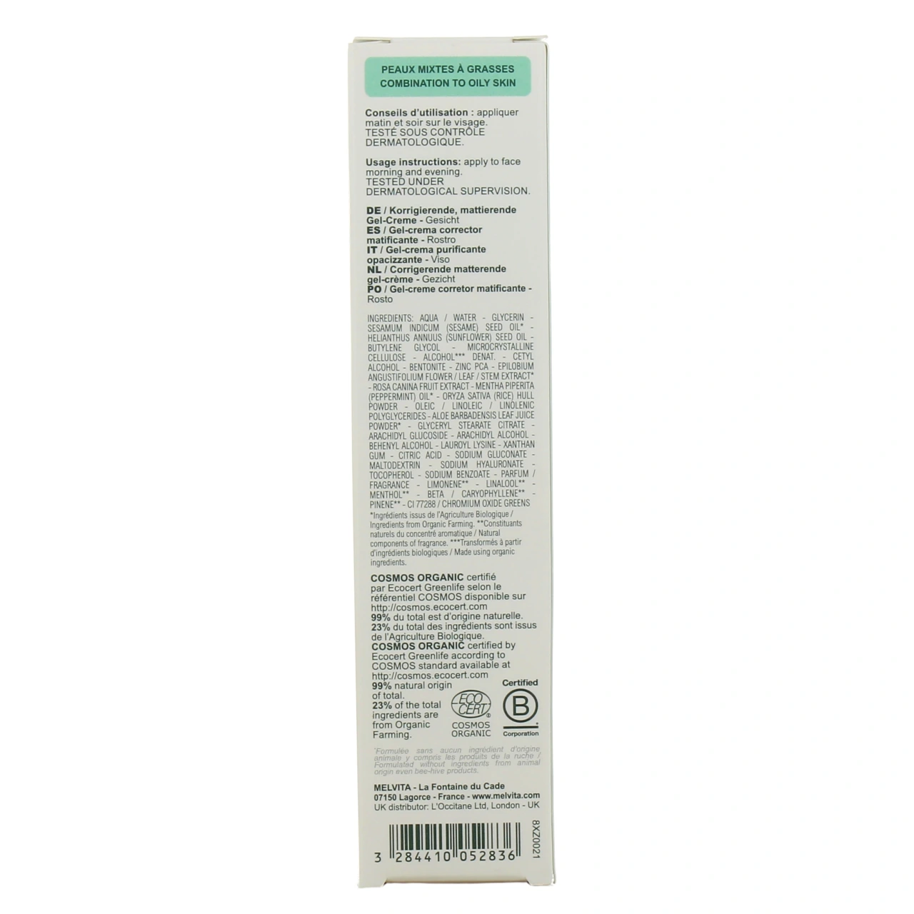 Melvita Nectar Pur Gel-Crème Matifiant - Vue 3