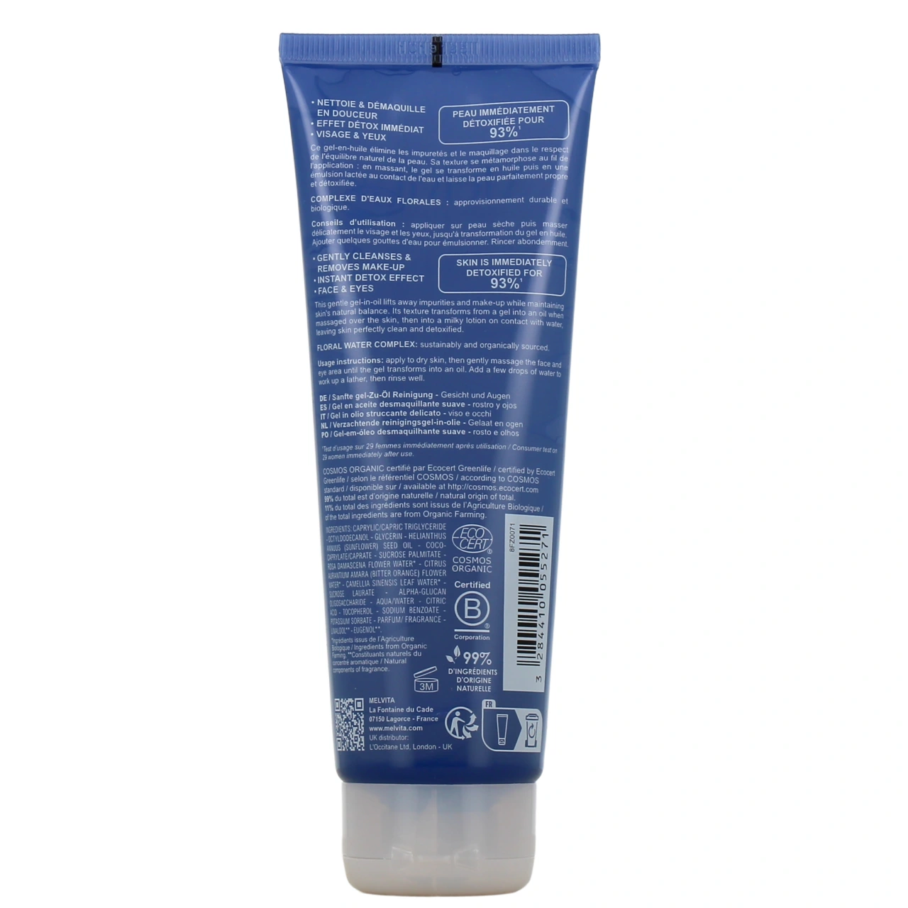 Melvita Bouquet Floral Gel-en-Huile Démaquillant - Vue 3