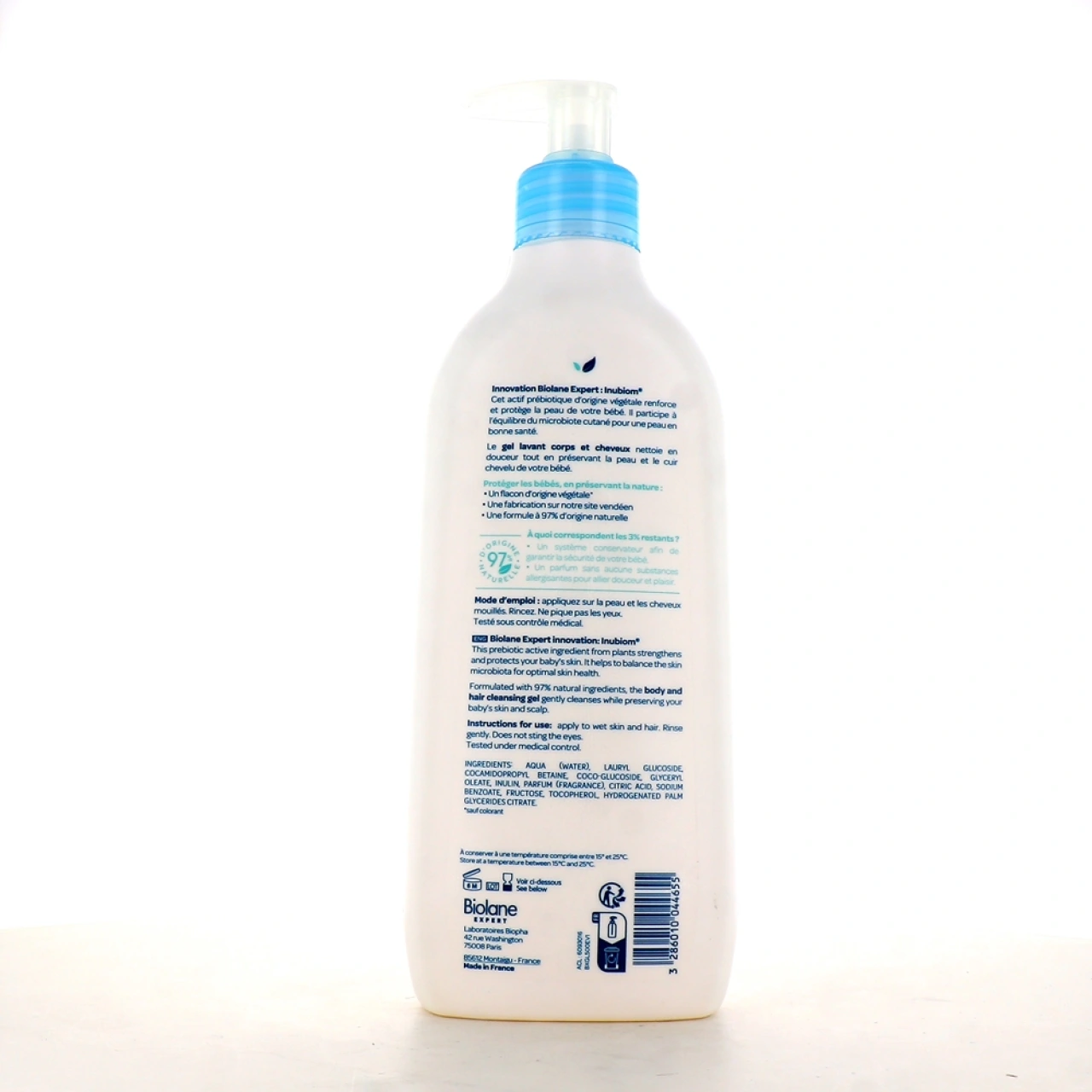 Biolane Expert Gel lavant corps et cheveux - Vue 2