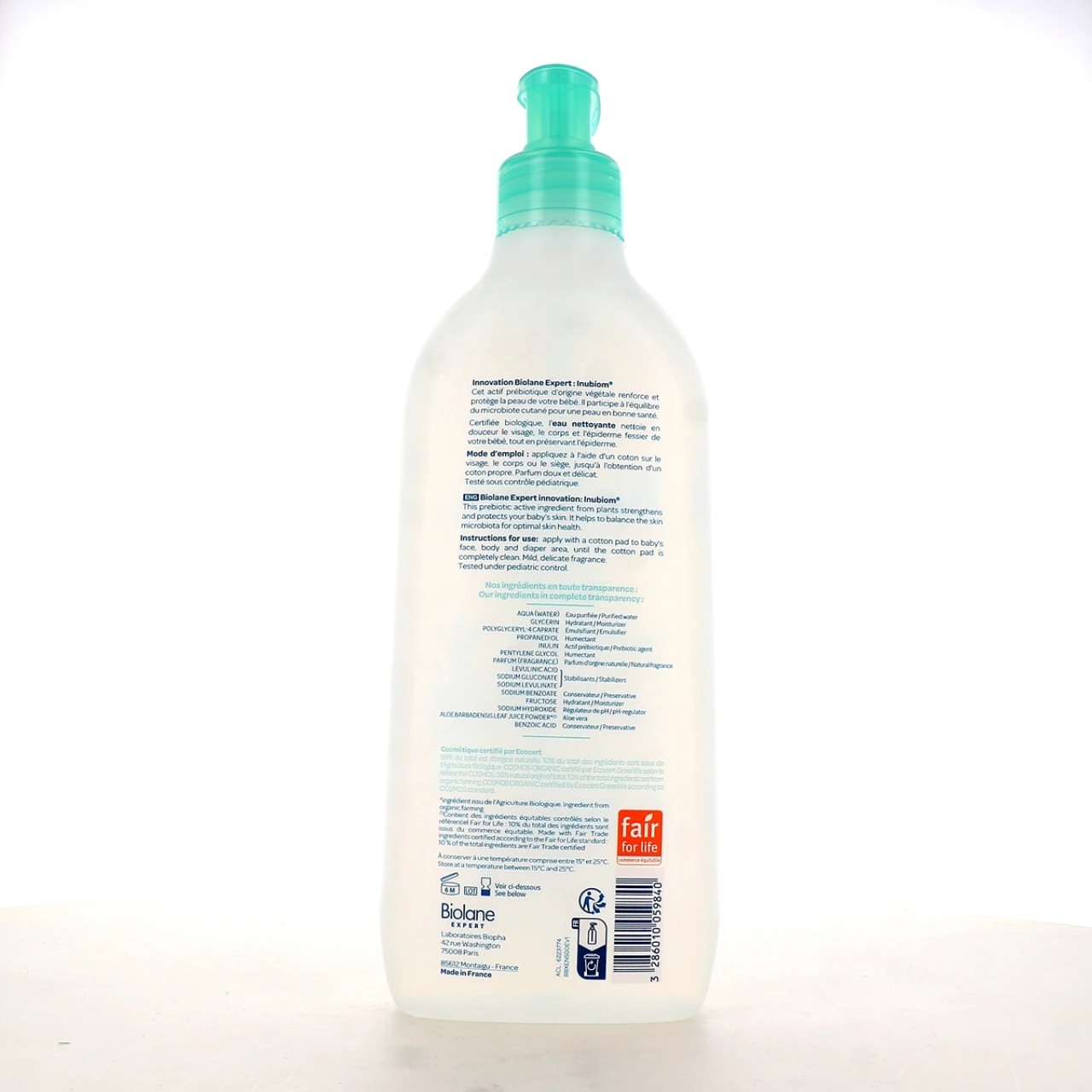 Biolane Expert Eau Nettoyante Sans Rinçage Bio - Vue 2