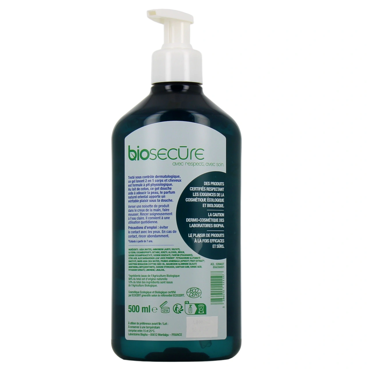 Biosecure Gel Lavant Bio Corps et Cheveux - Vue 3