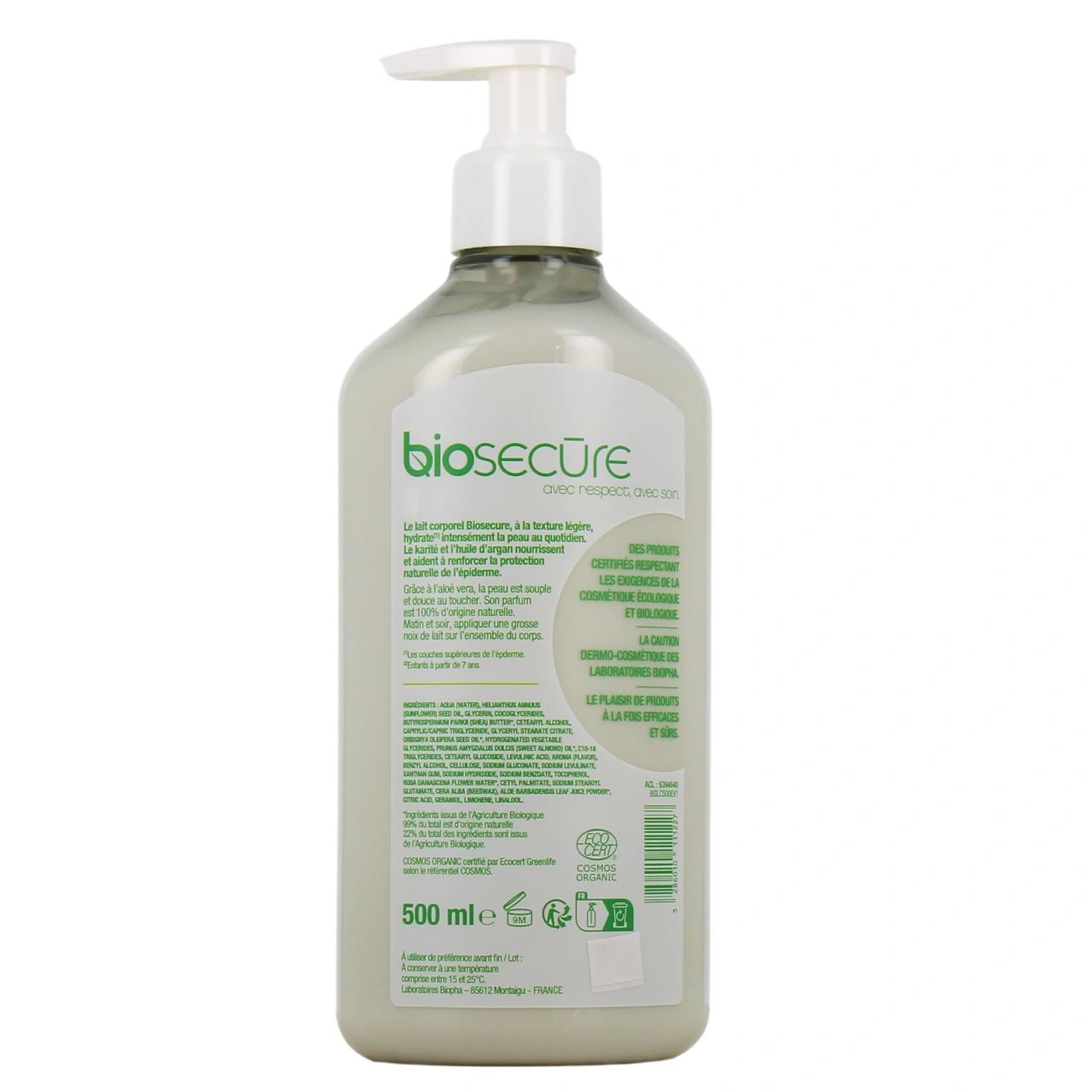 Biosecure Lait Corporel Hydratant Bio - Vue 3