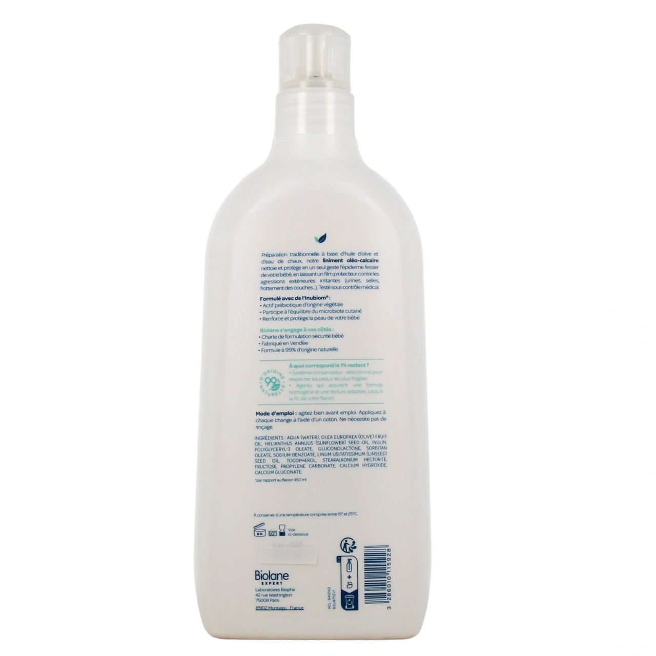 Biolane Expert Liniment Oléo-Calcaire à l'Huile d'Olive - Vue 5