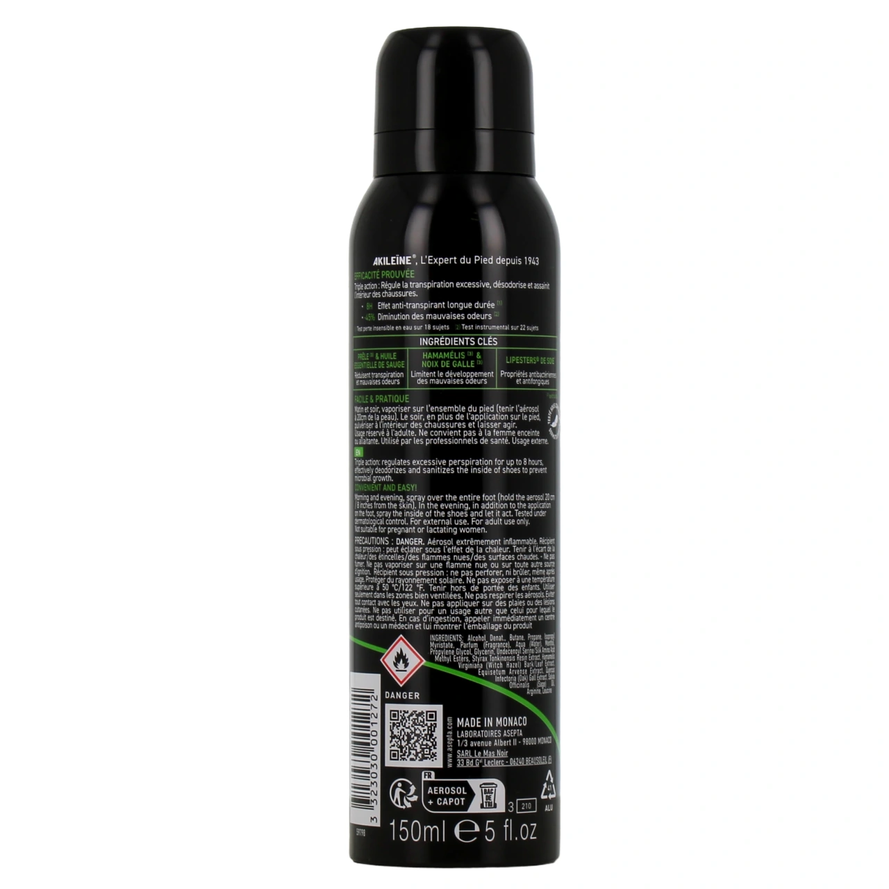 Akileïne Spray 3 en 1 Pieds et Chaussures - Vue 3