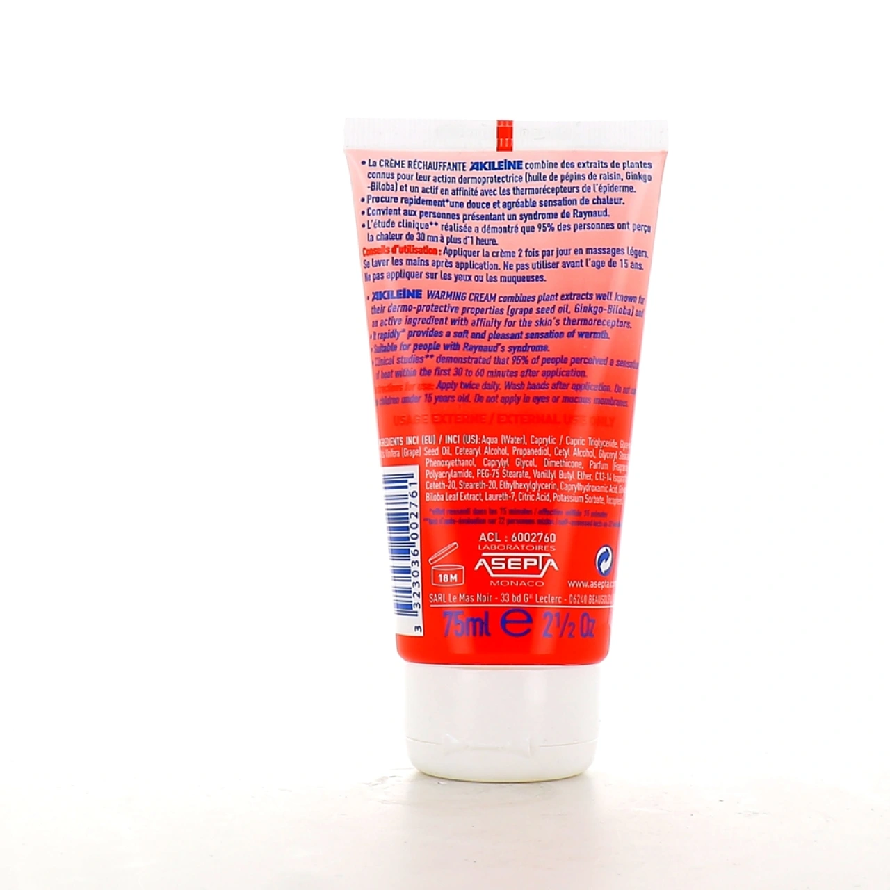 Akileïne Crème Réchauffante Pieds Froids - Vue 2