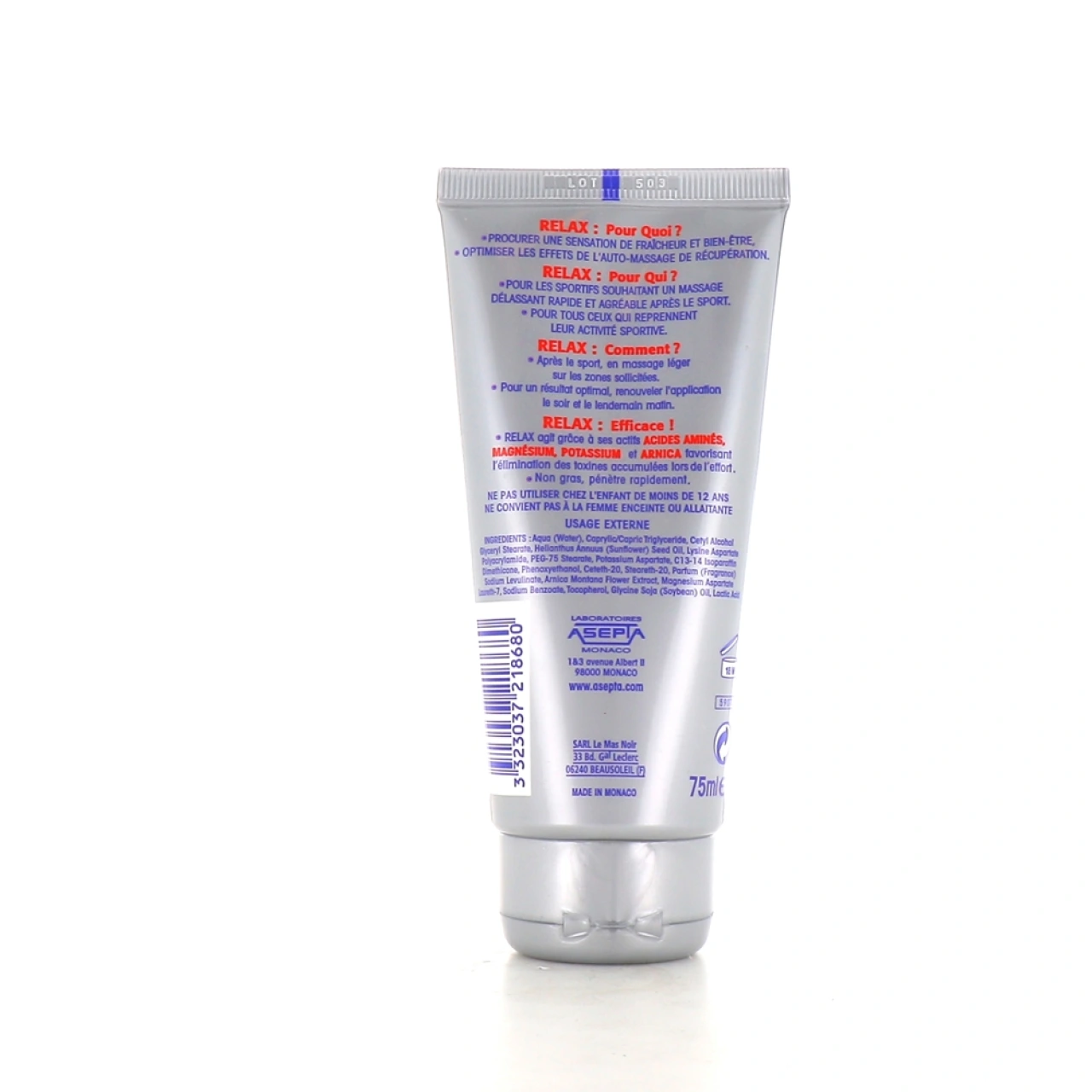 Akileïne Sports Relax Gel Crème Défatigant Corps - Vue 2