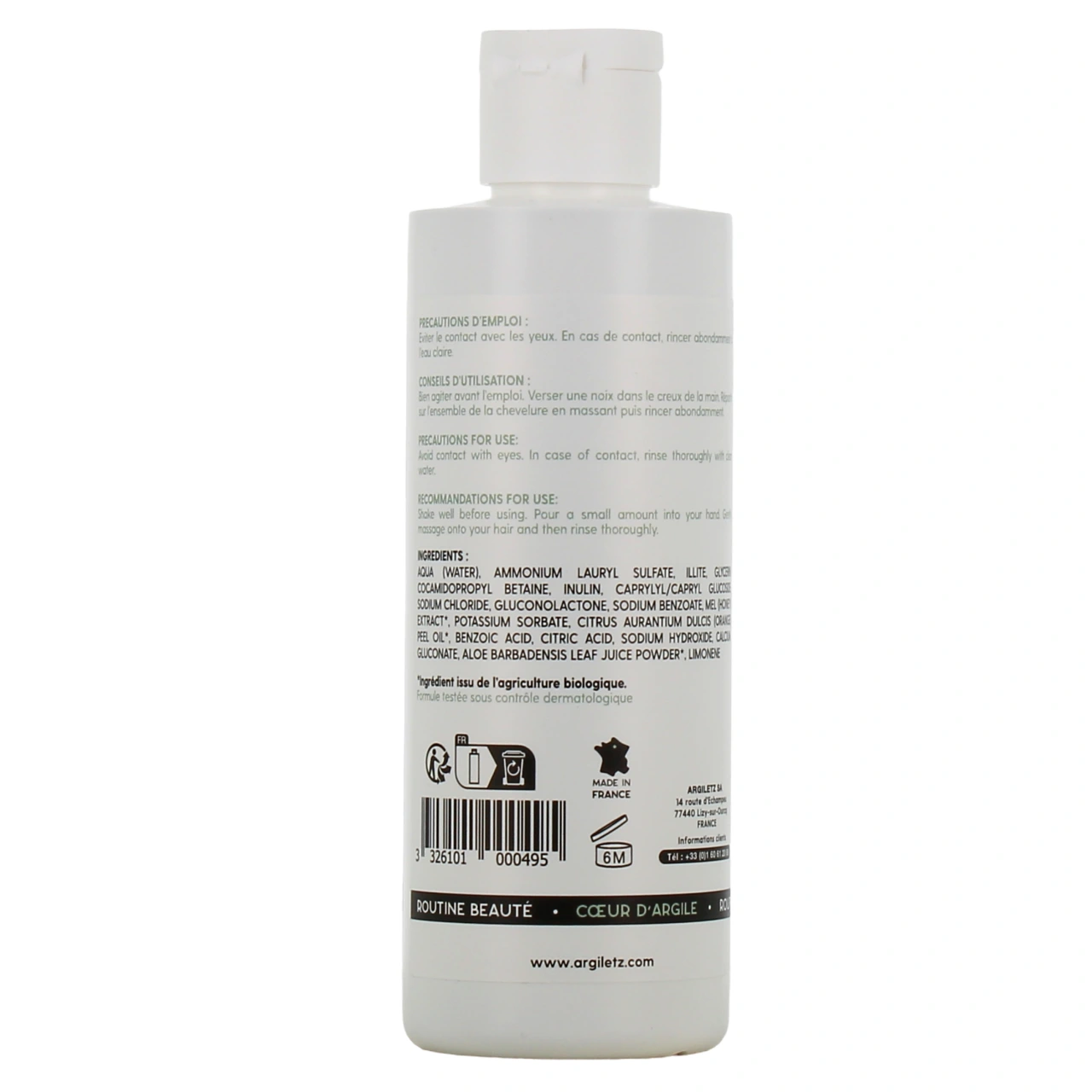 Argiletz Shampooing Argile Verte Cheveux Gras - Vue 3