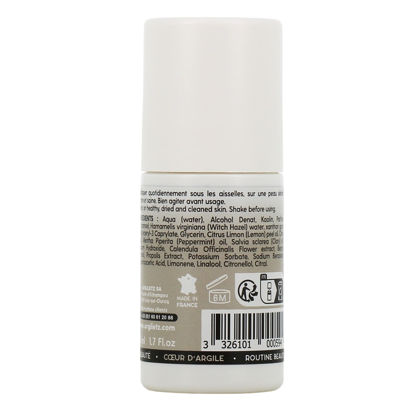 Argiletz Déodorant Minéral Argile Blanche - Vue 3