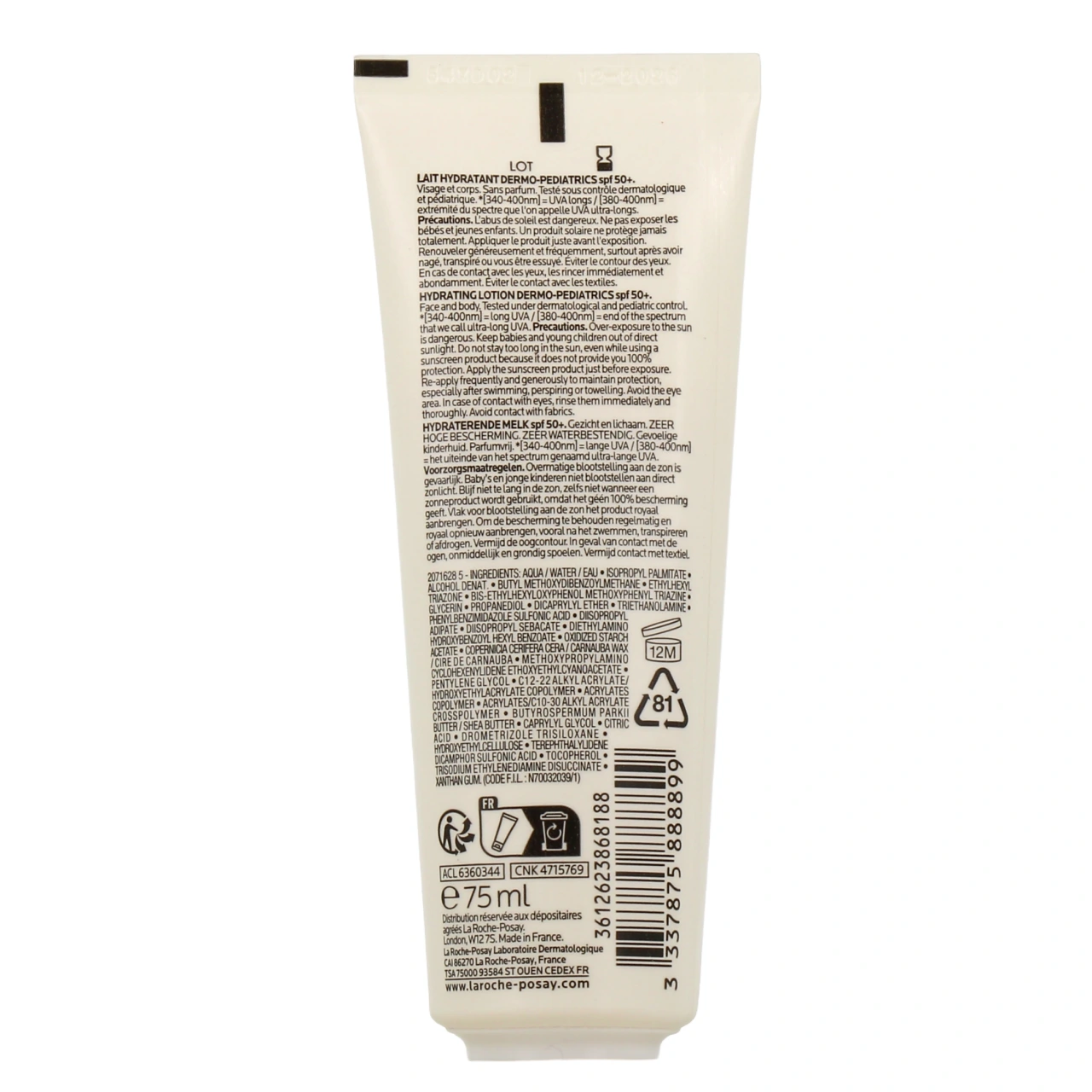 Anthelios UVMune 400 Dermo-Pediatrics Lait Solaire Hydratant SPF 50+ - Vue 3