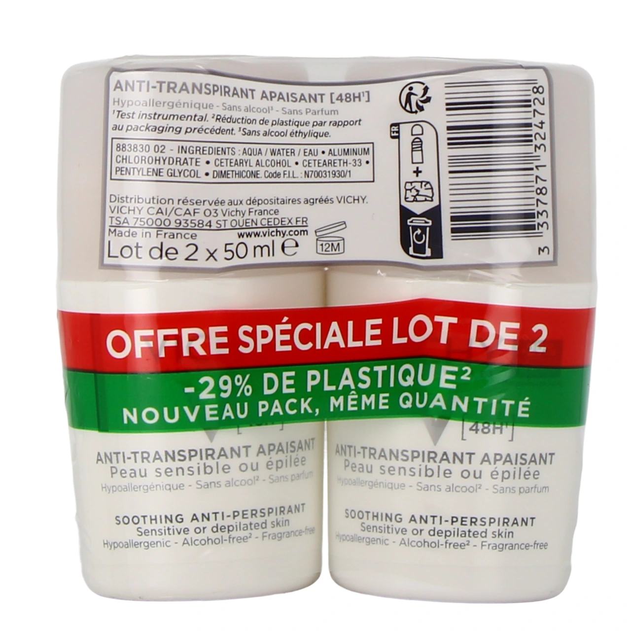 Vichy Déodorant Anti-Transpirant Apaisant 48h - Vue 6