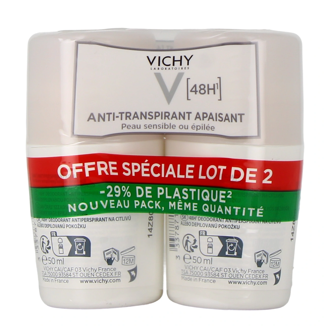 Vichy Déodorant Anti-Transpirant Apaisant 48h - Vue 5