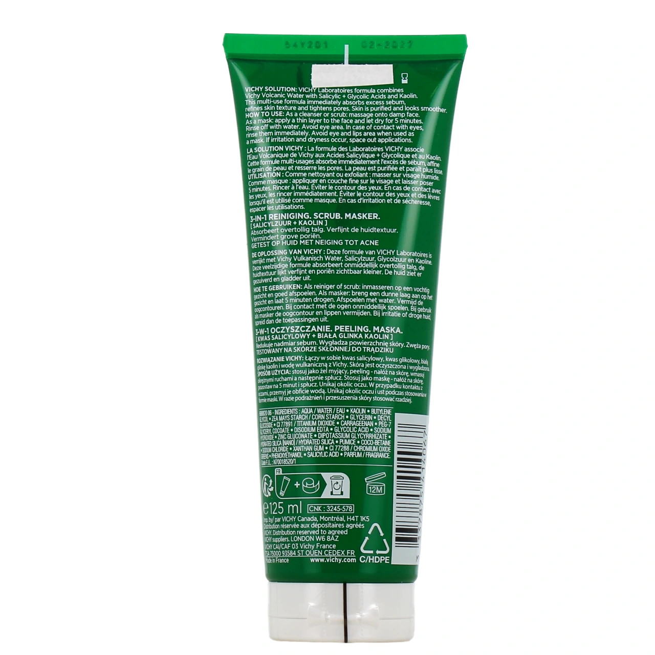 Vichy Normaderm 3en1 Exfoliant + Nettoyant + Masque - Vue 3