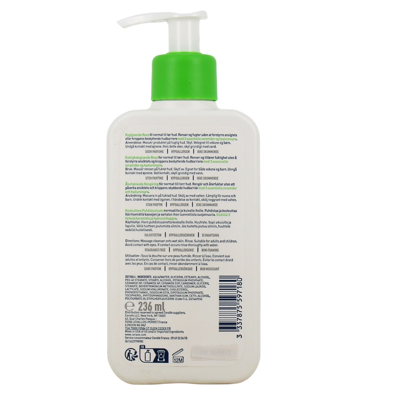 CeraVe Crème Lavante Hydratante - Vue 6