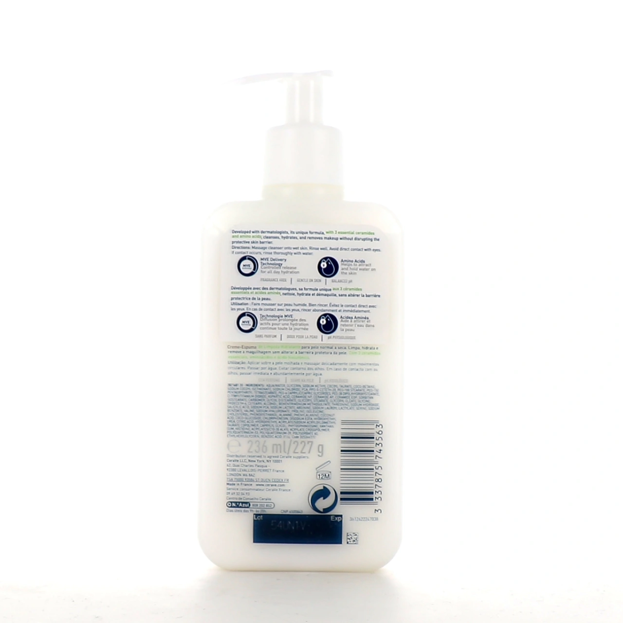 CeraVe Crème Moussante Nettoyante Hydratante - Vue 2