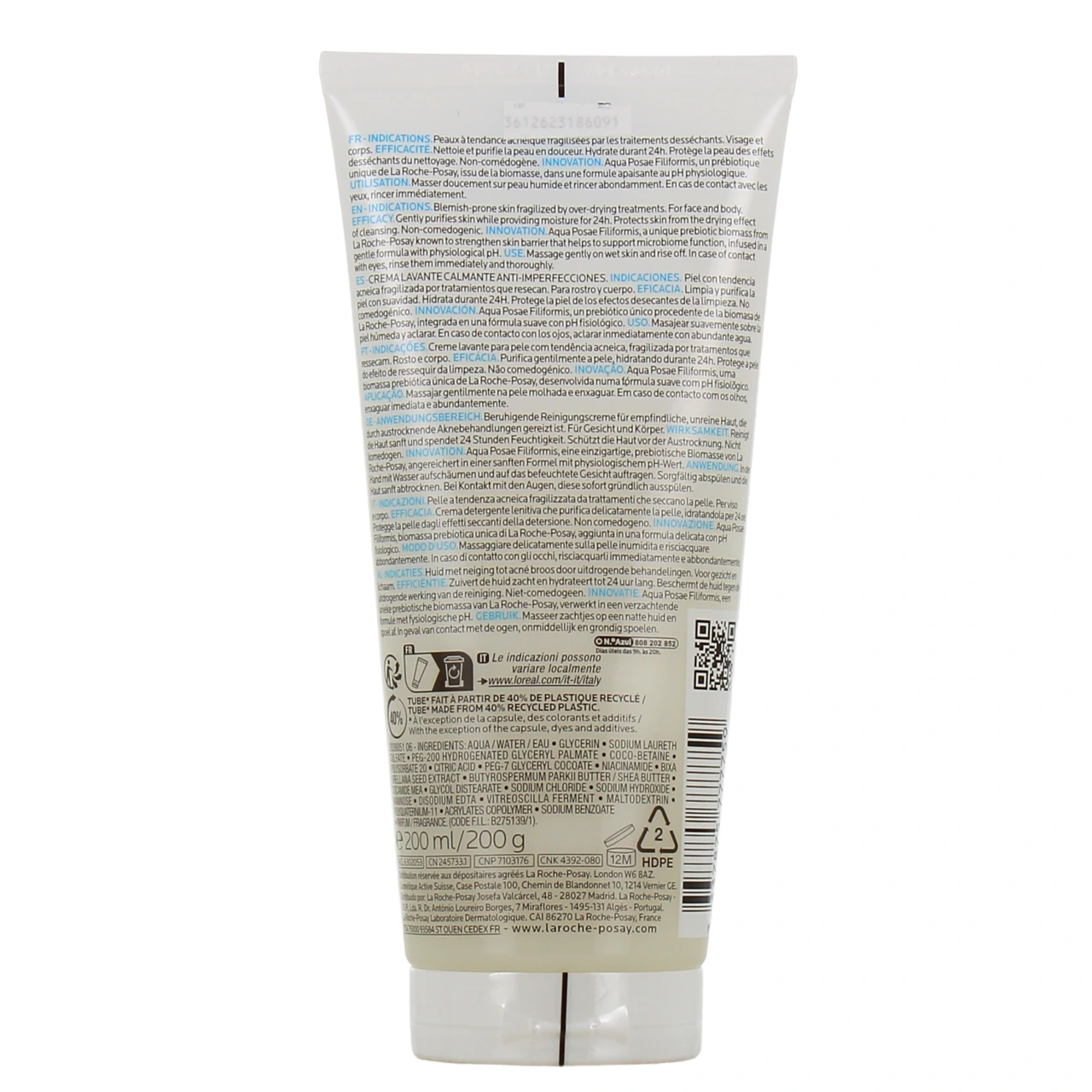 La Roche-Posay Effaclar H Iso-Biome Crème Lavante - Vue 3
