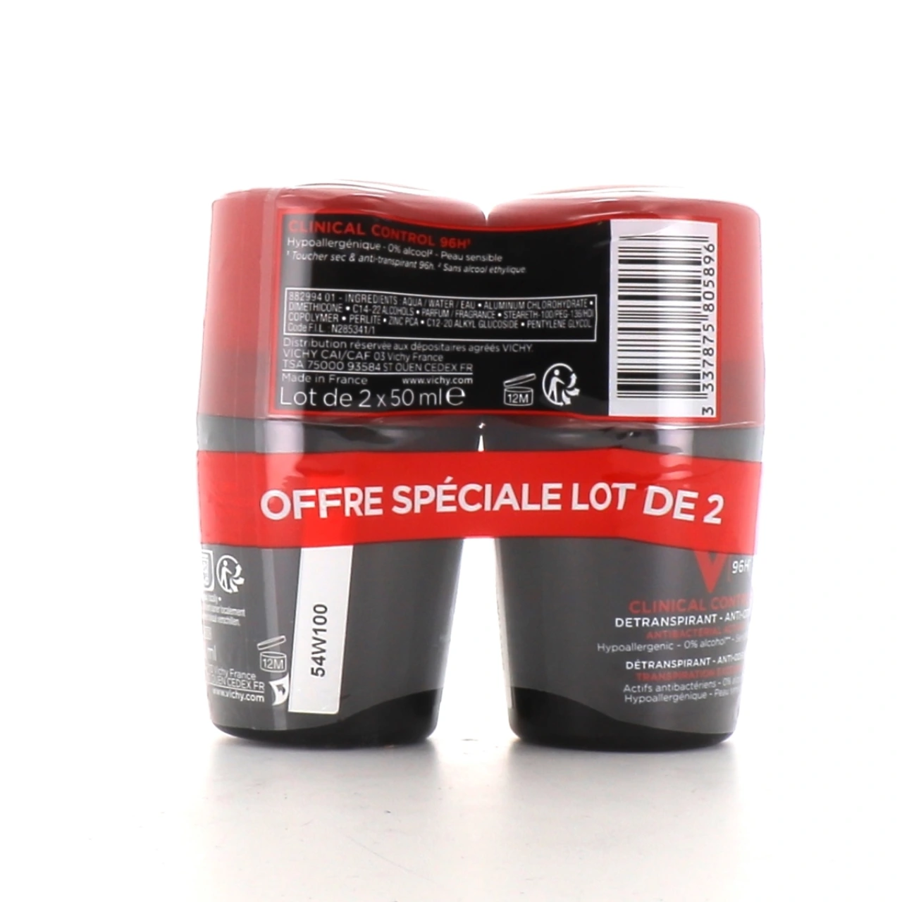 Vichy Clinical Control Détranspirant anti-odeur Homme 96h - Vue 5