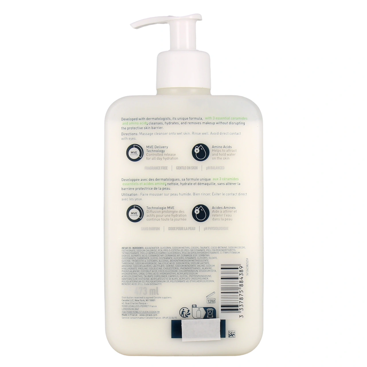 CeraVe Crème Moussante Nettoyante Hydratante - Vue 5