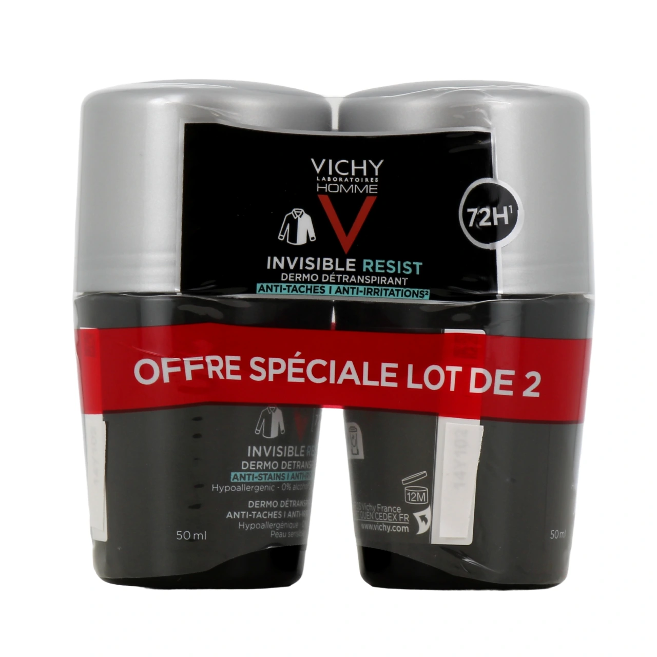 Vichy Homme Déodorant Invisible Resist Dermo Détranspirant 72h - Vue 5