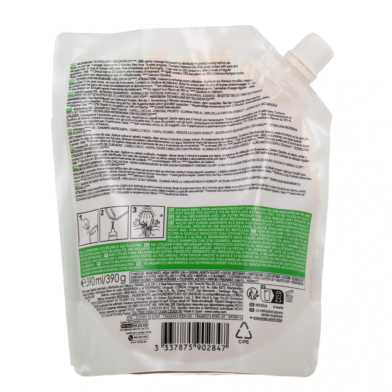 Dercos Shampooing Anti-Pelliculaire Traitant Cheveux Secs - Vue 7