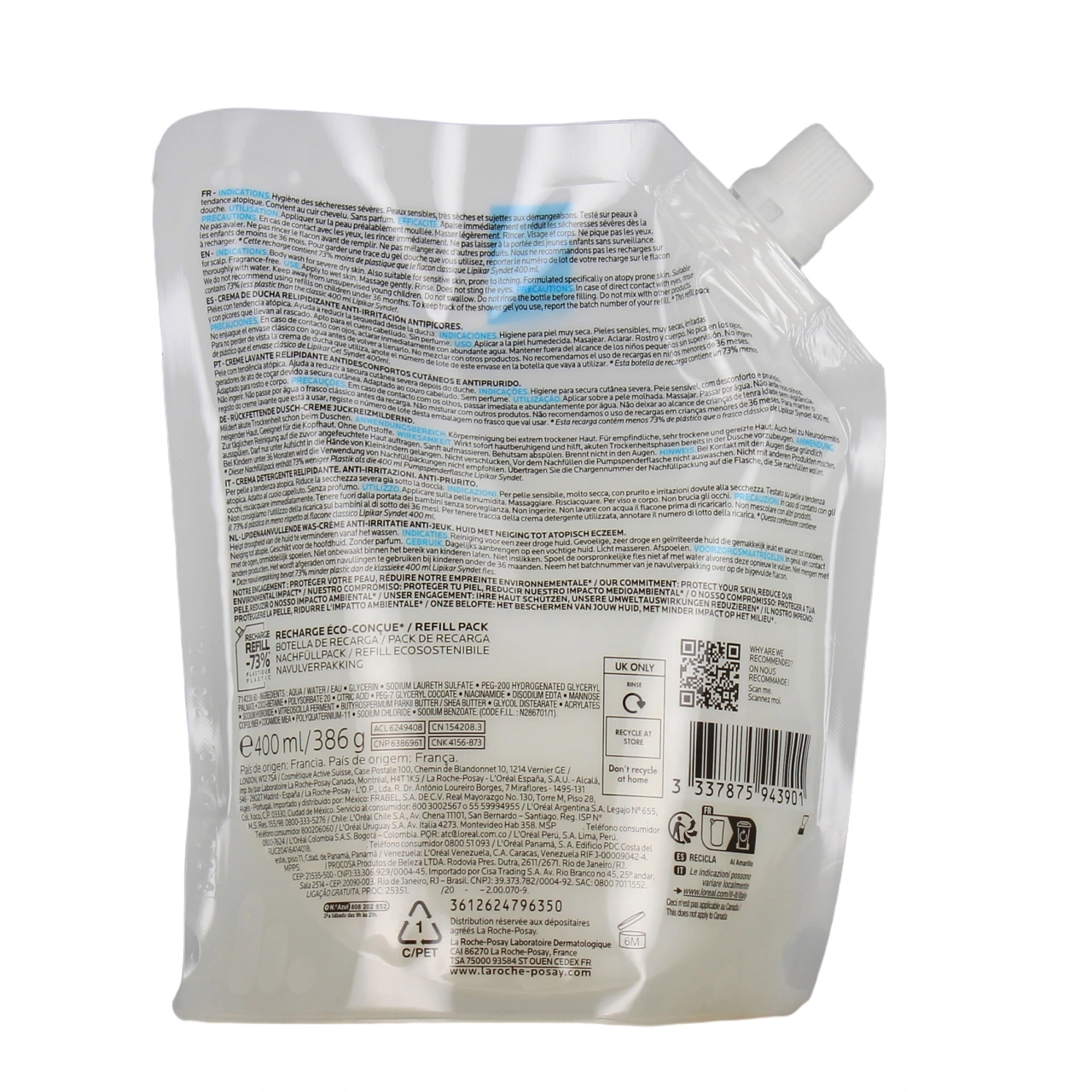 La Roche Posay Lipikar Syndet AP+ - Vue 3