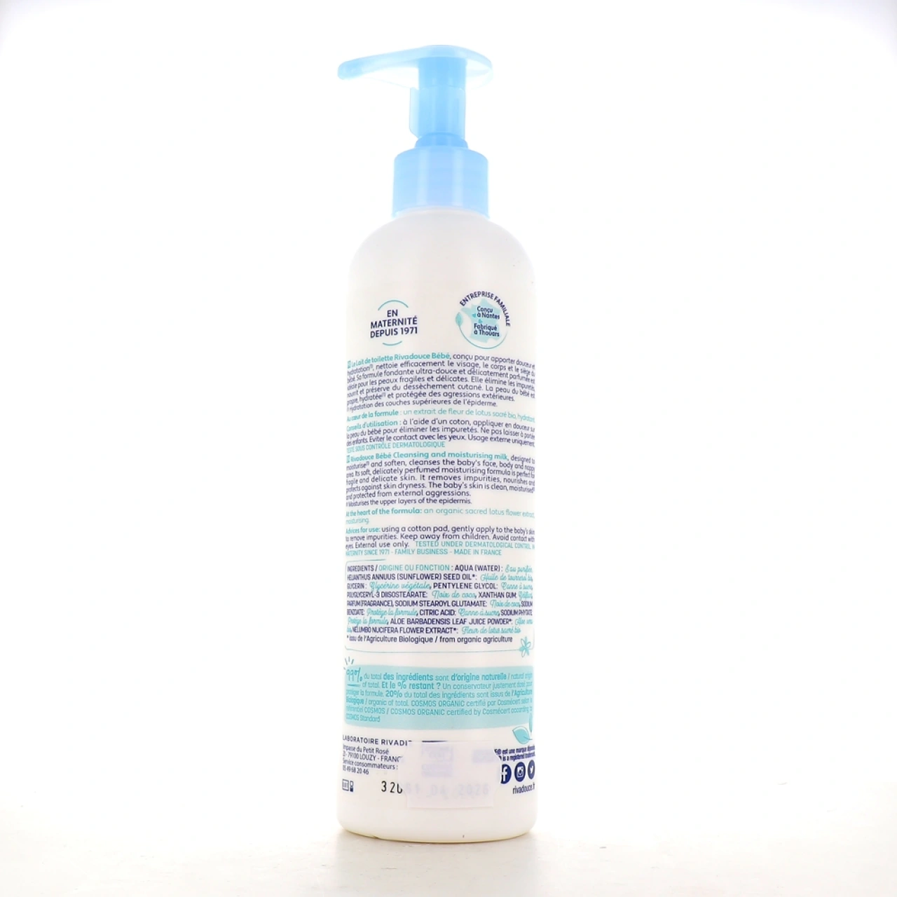 Rivadouce Lait de Toilette Bébé Bio - Vue 2