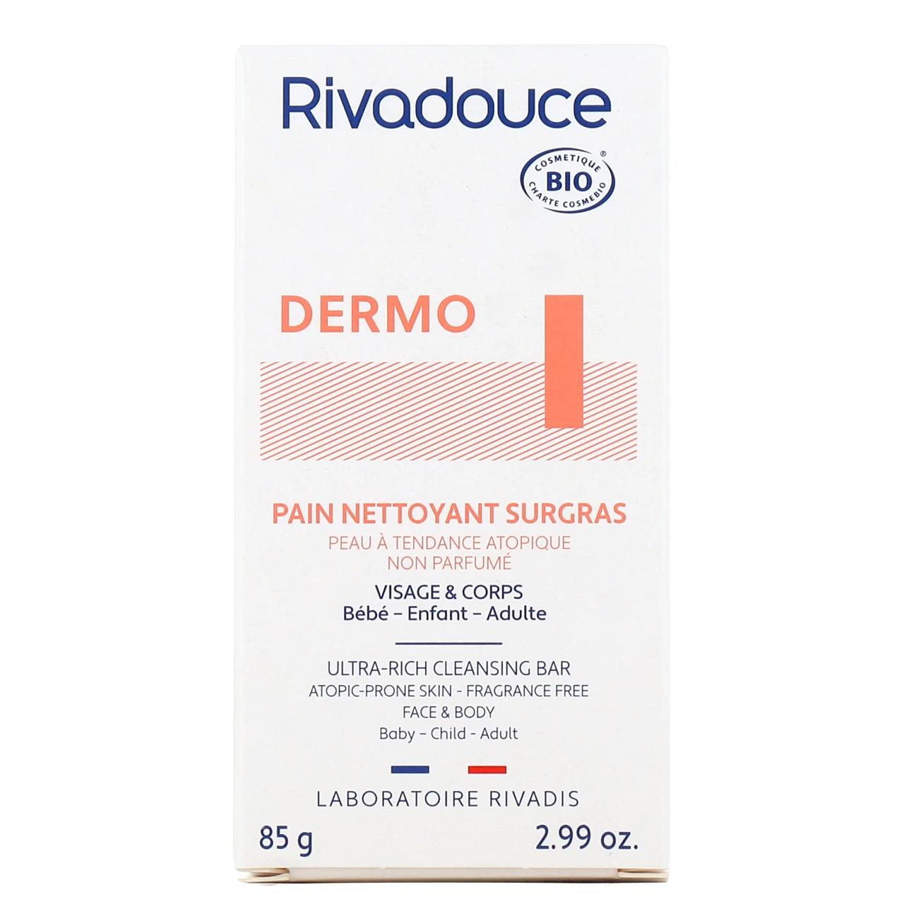 Rivadouce Dermo Pain Nettoyant Surgras Bio - Vue 2