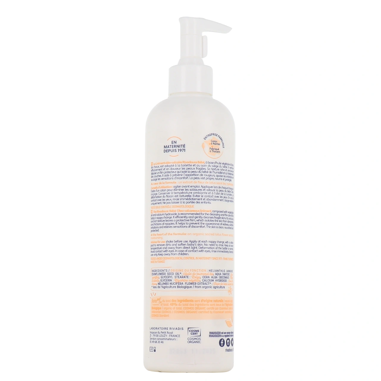 Rivadouce Bébé Bio Liniment Nettoyant Change - Vue 3