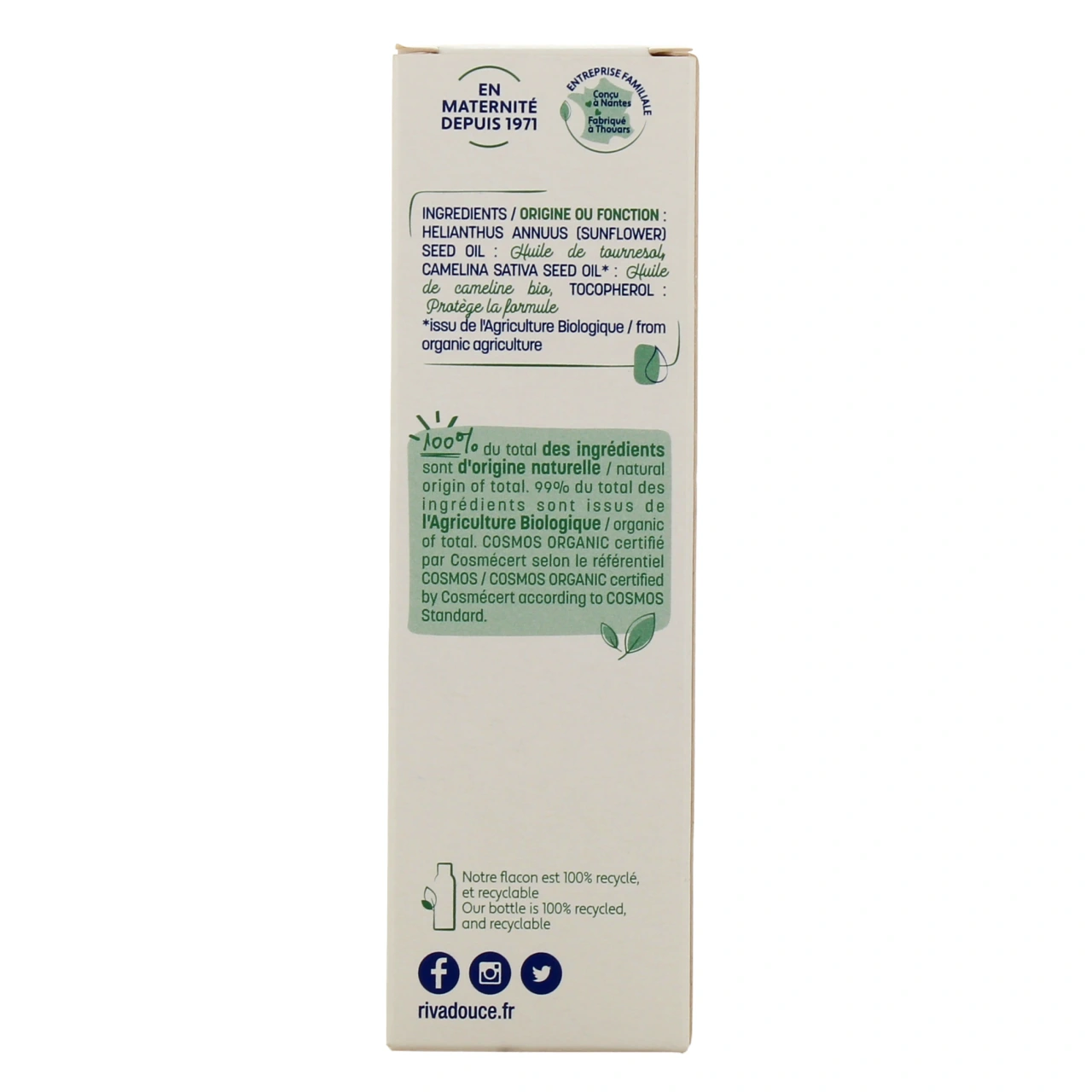Rivadouce Bébé Bio Huile de Massage - Vue 3
