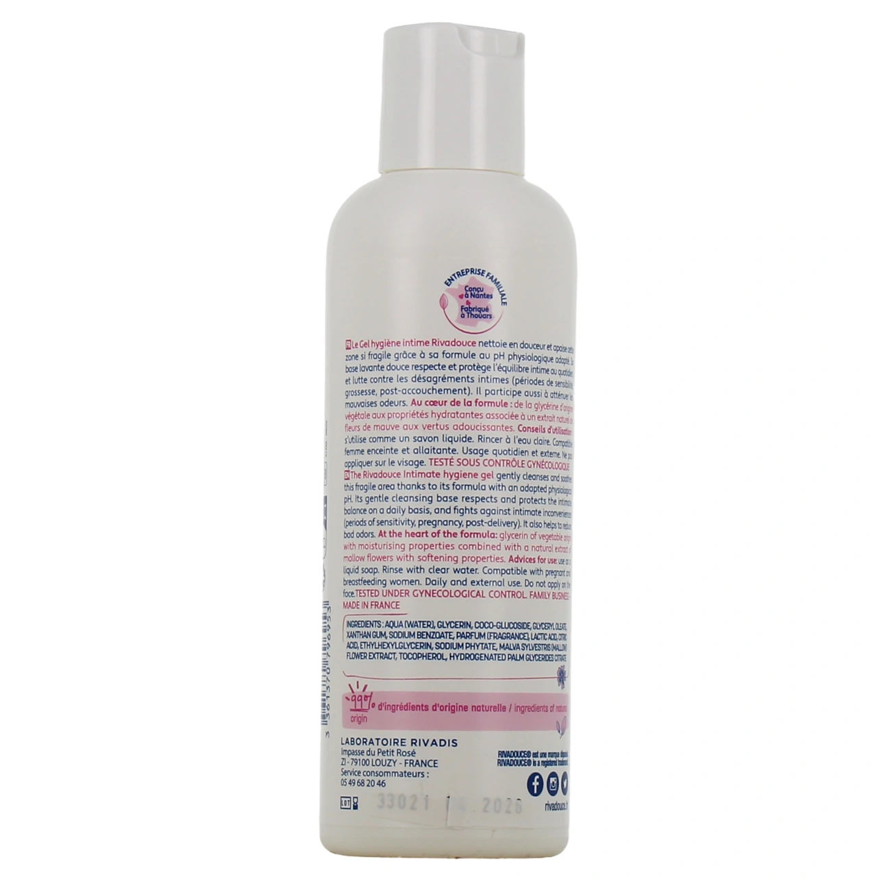 Rivadouce Gel Hygiène Intime - Vue 3
