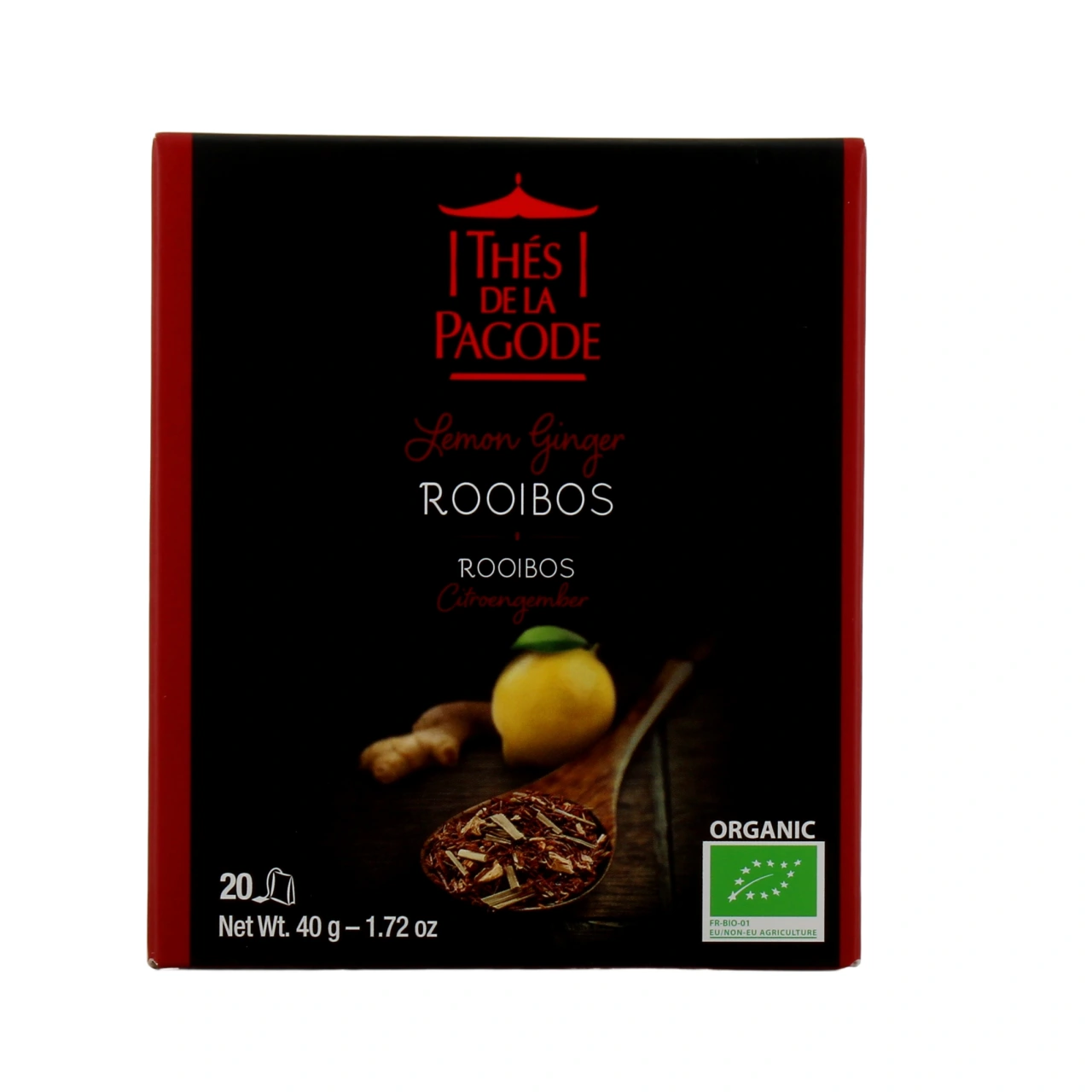 Thés de la Pagode Rooibos Citron Gingembre Bio - Vue 6