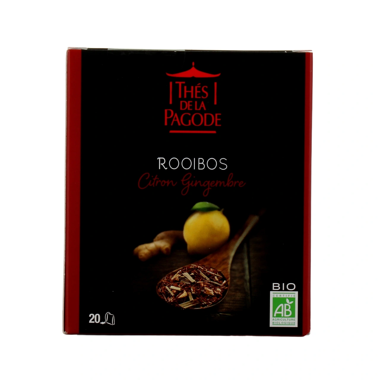 Thés de la Pagode Rooibos Citron Gingembre Bio - Vue 5