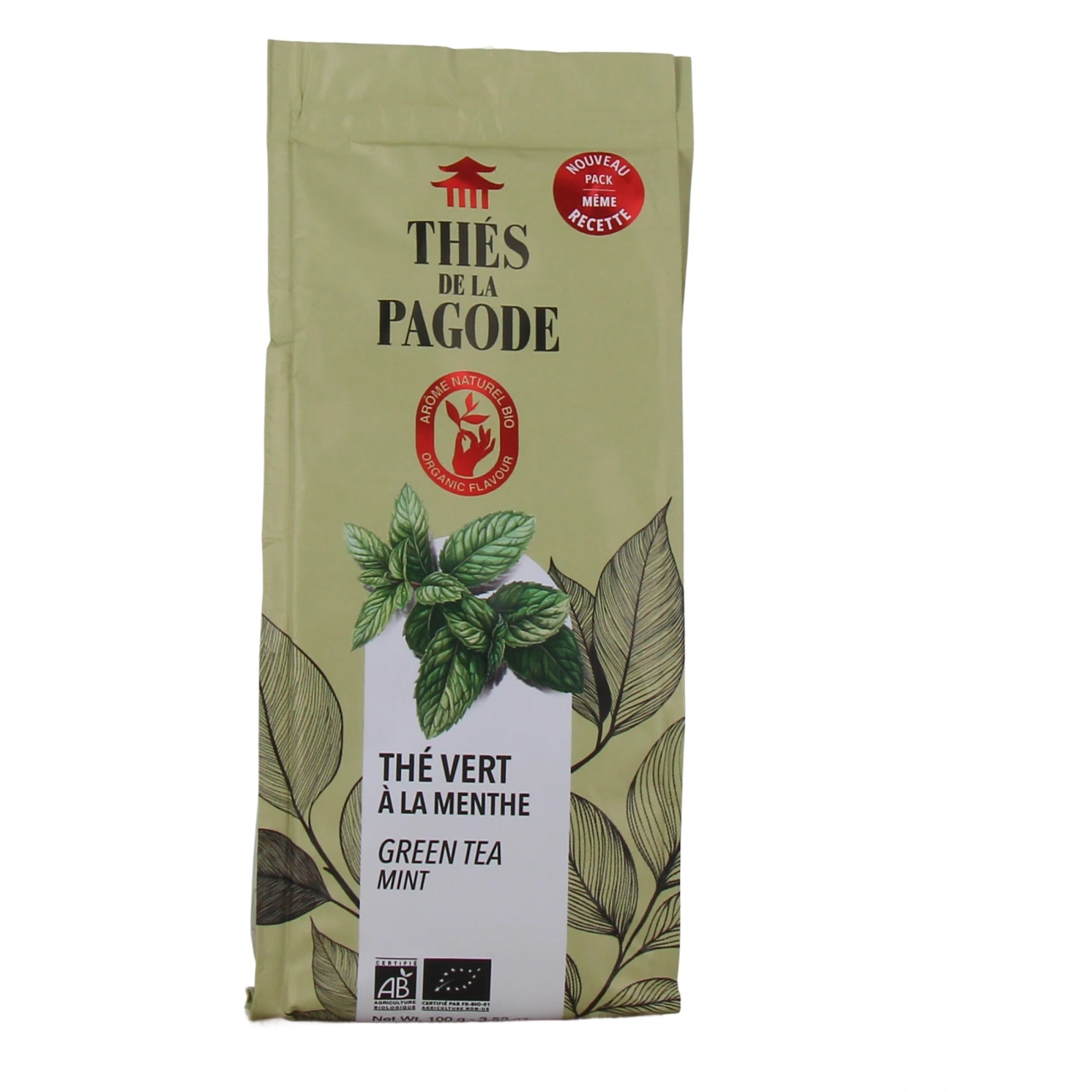 Thés de la Pagode Thé Vert à la Menthe Bio - Vue 2