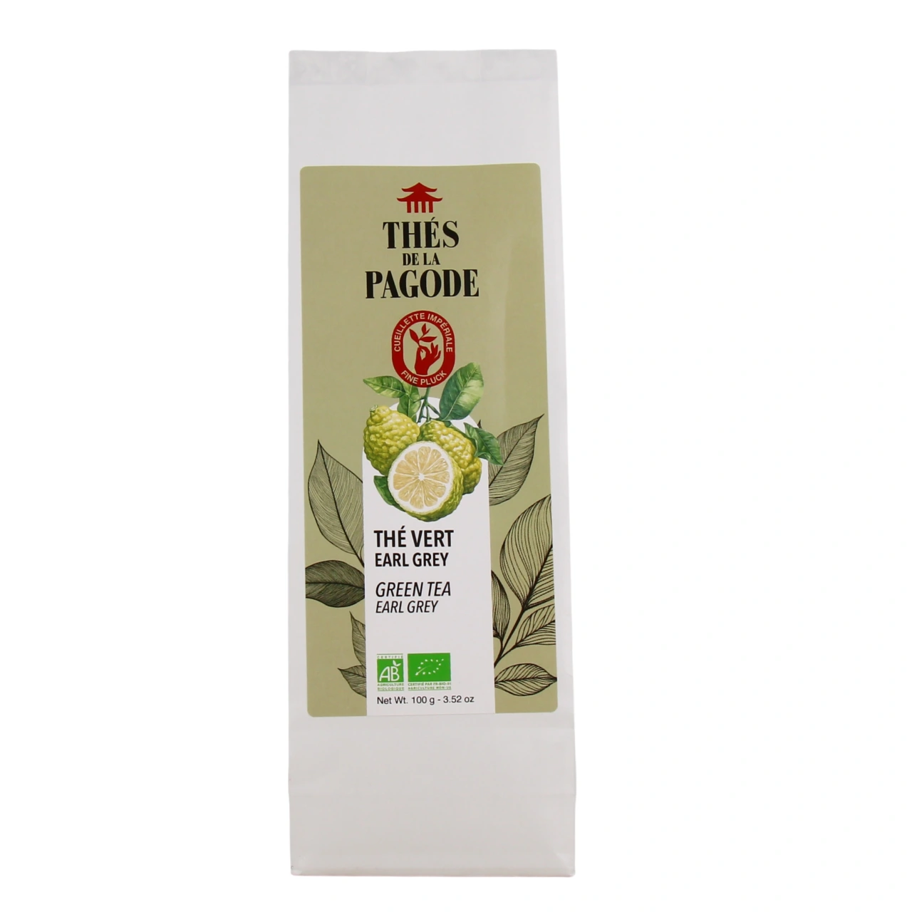 Thés de la Pagode Thé Vert Earl Grey Bio - Vue 2