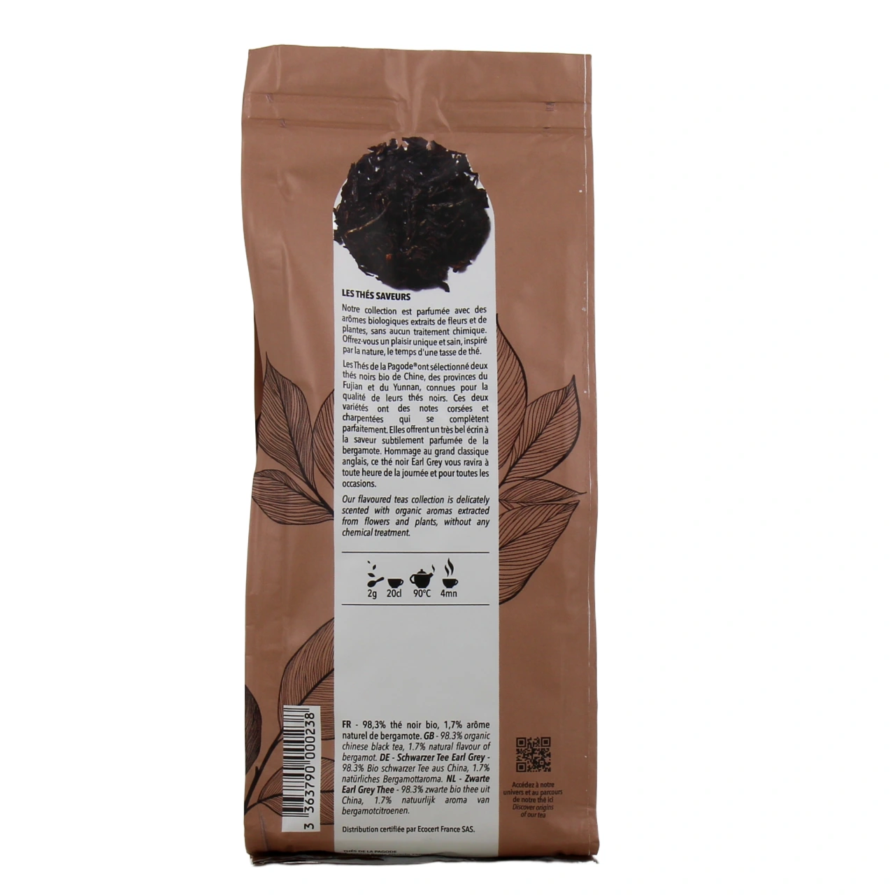 Thés de la Pagode Thé Noir Earl Grey - Vue 3