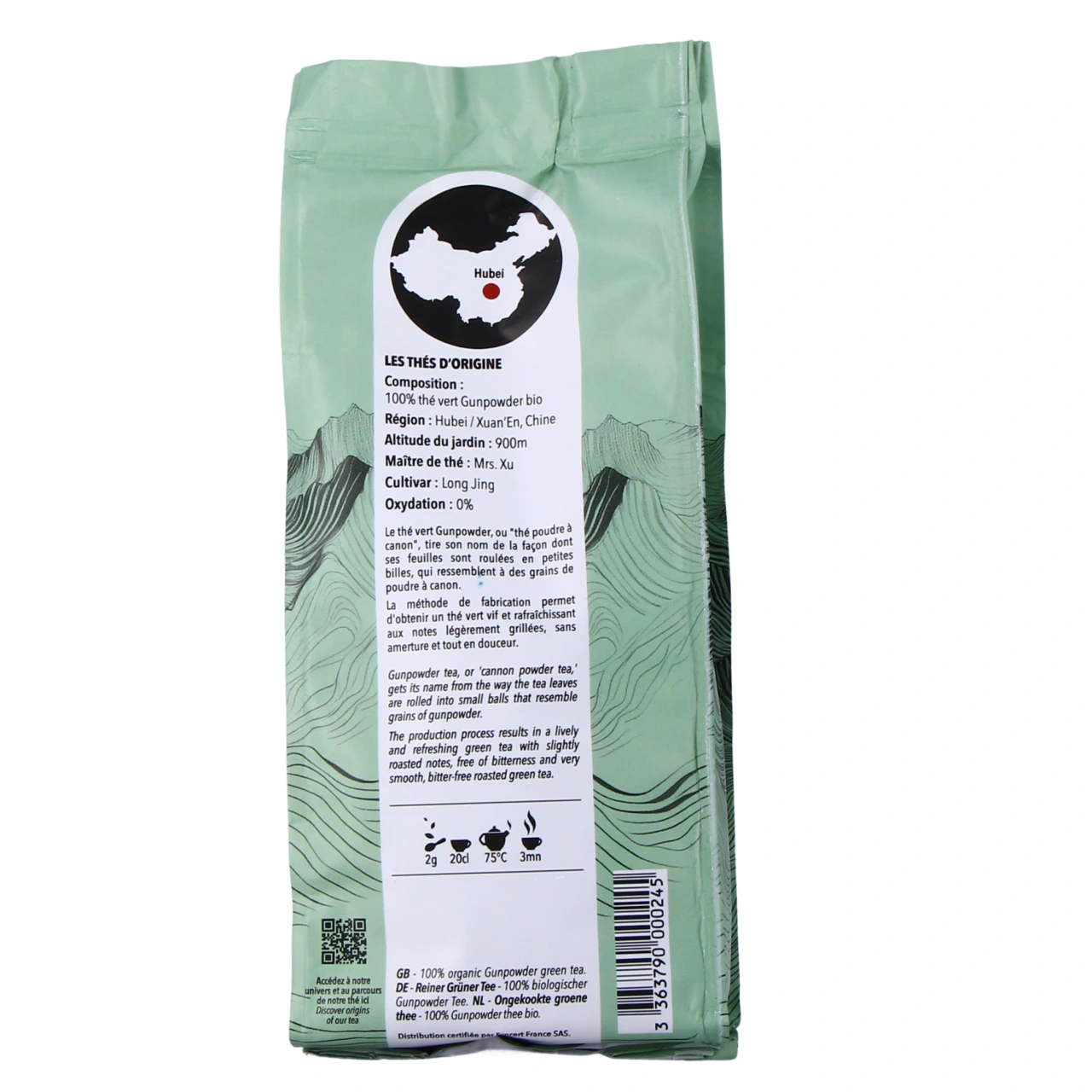 Thés de la Pagode Thé Vert Cru Naturel Bio - Vue 3
