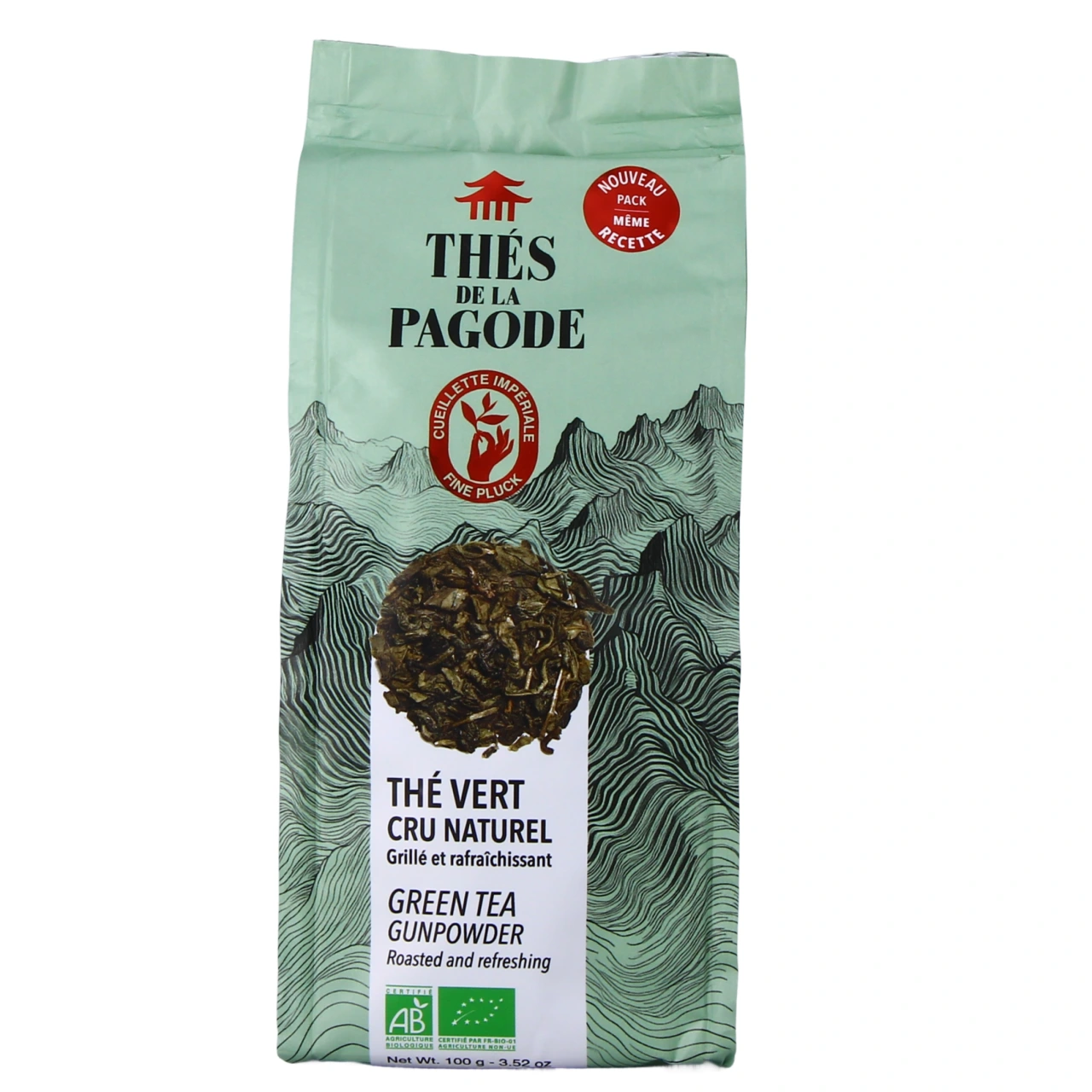 Thés de la Pagode Thé Vert Cru Naturel Bio - Vue 2