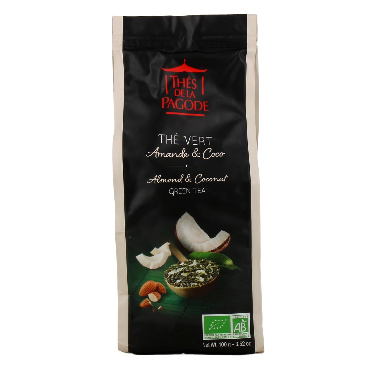 Thés de la Pagode Thé Vert Amande Coco Bio - Vue 2