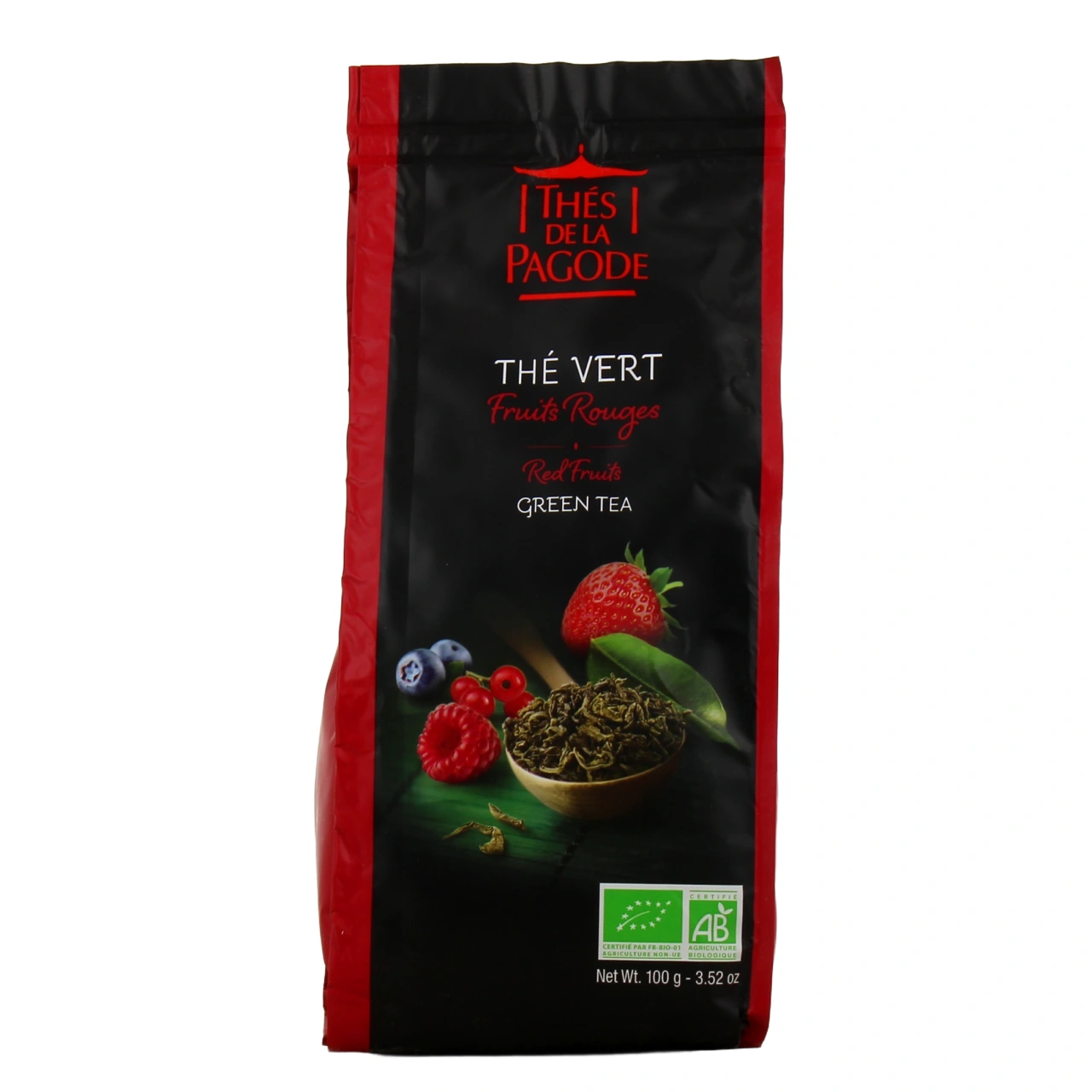 Thés de la Pagode Thé Vert Fruits Rouges Bio - Vue 2